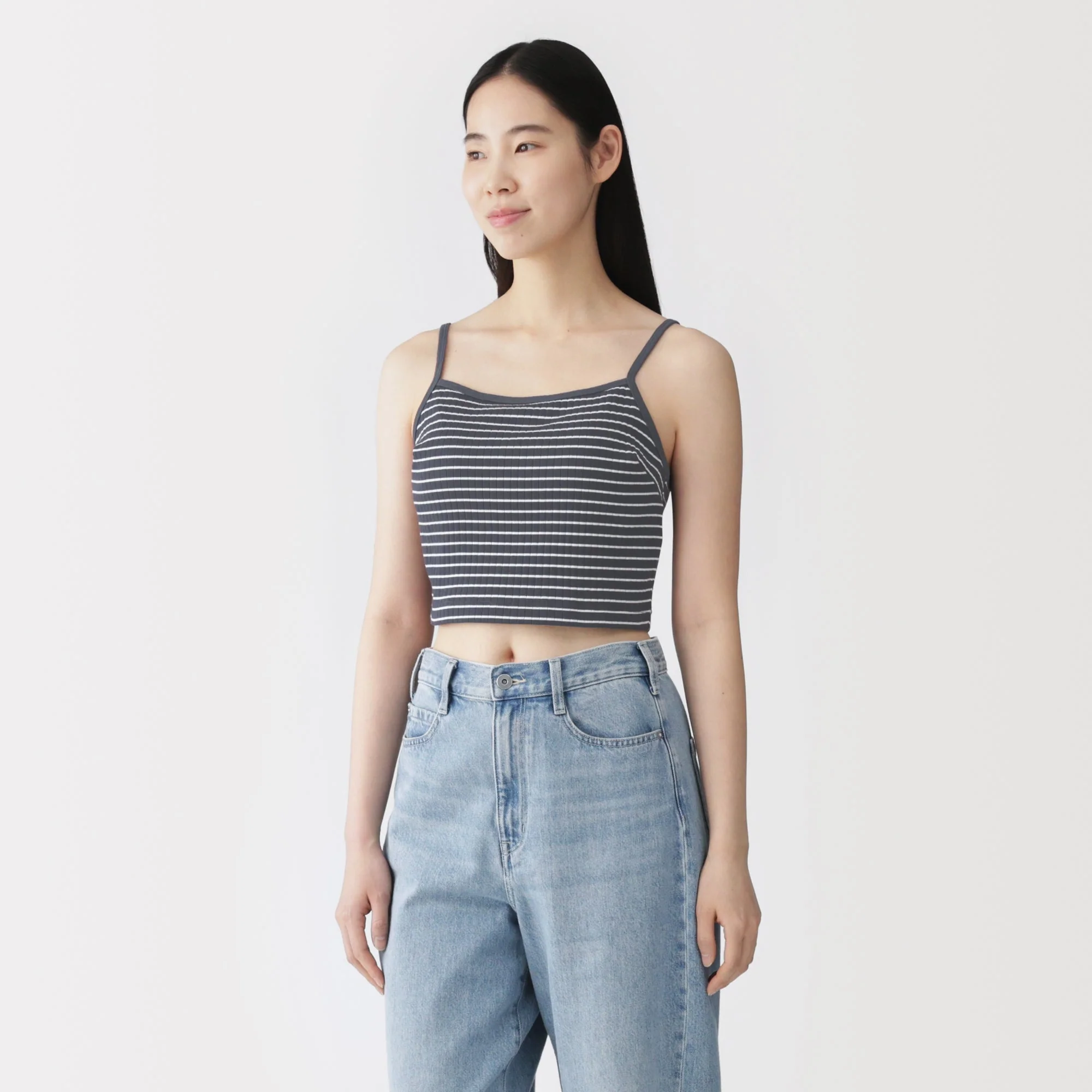 Cotton Rib Bra Camisole - Image 3