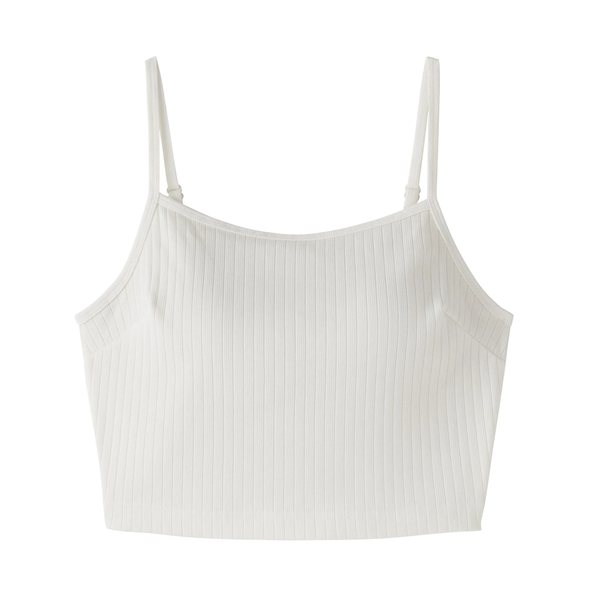 Cotton Rib Bra Camisole - Image 9