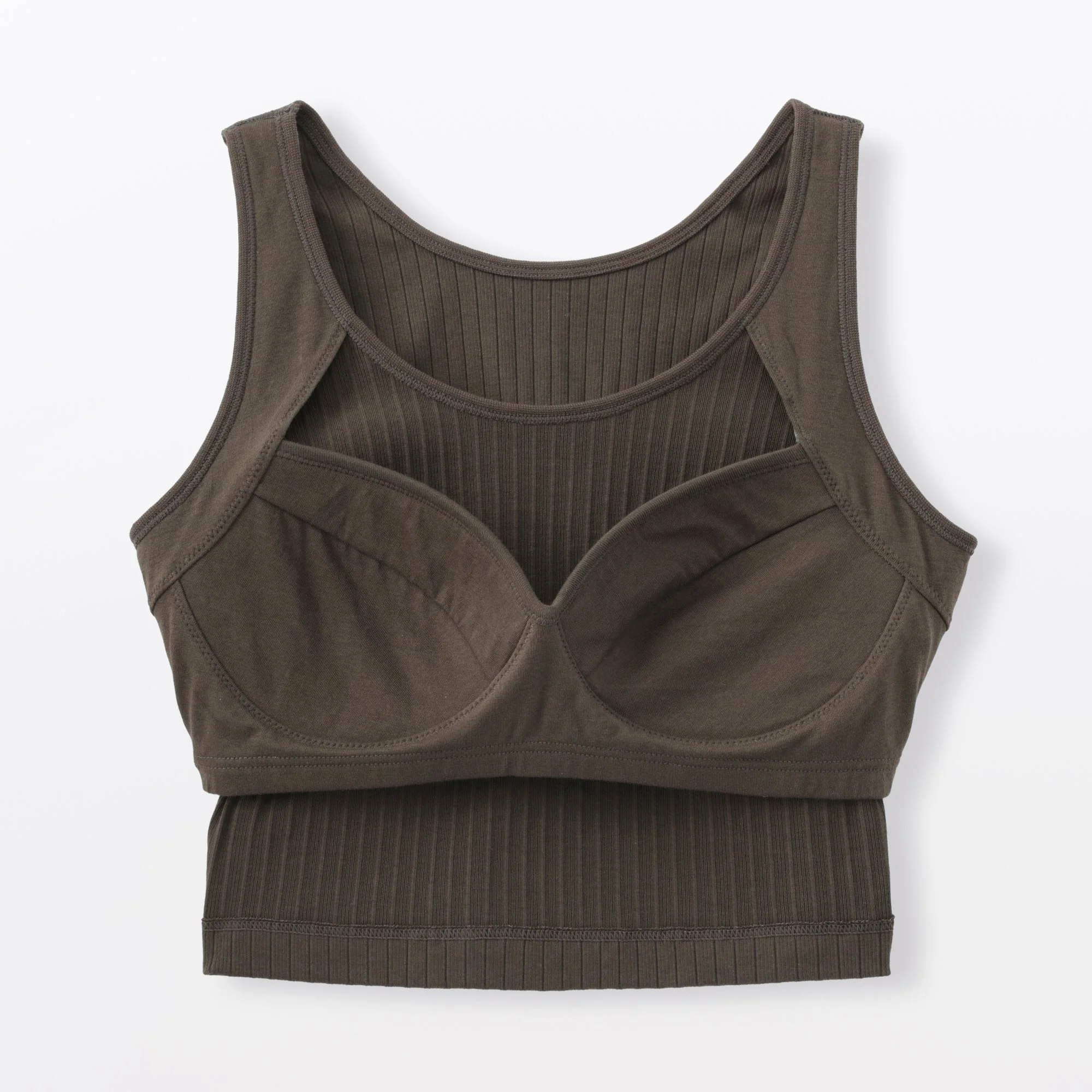 Cotton Rib Bra Tank Top - Image 17