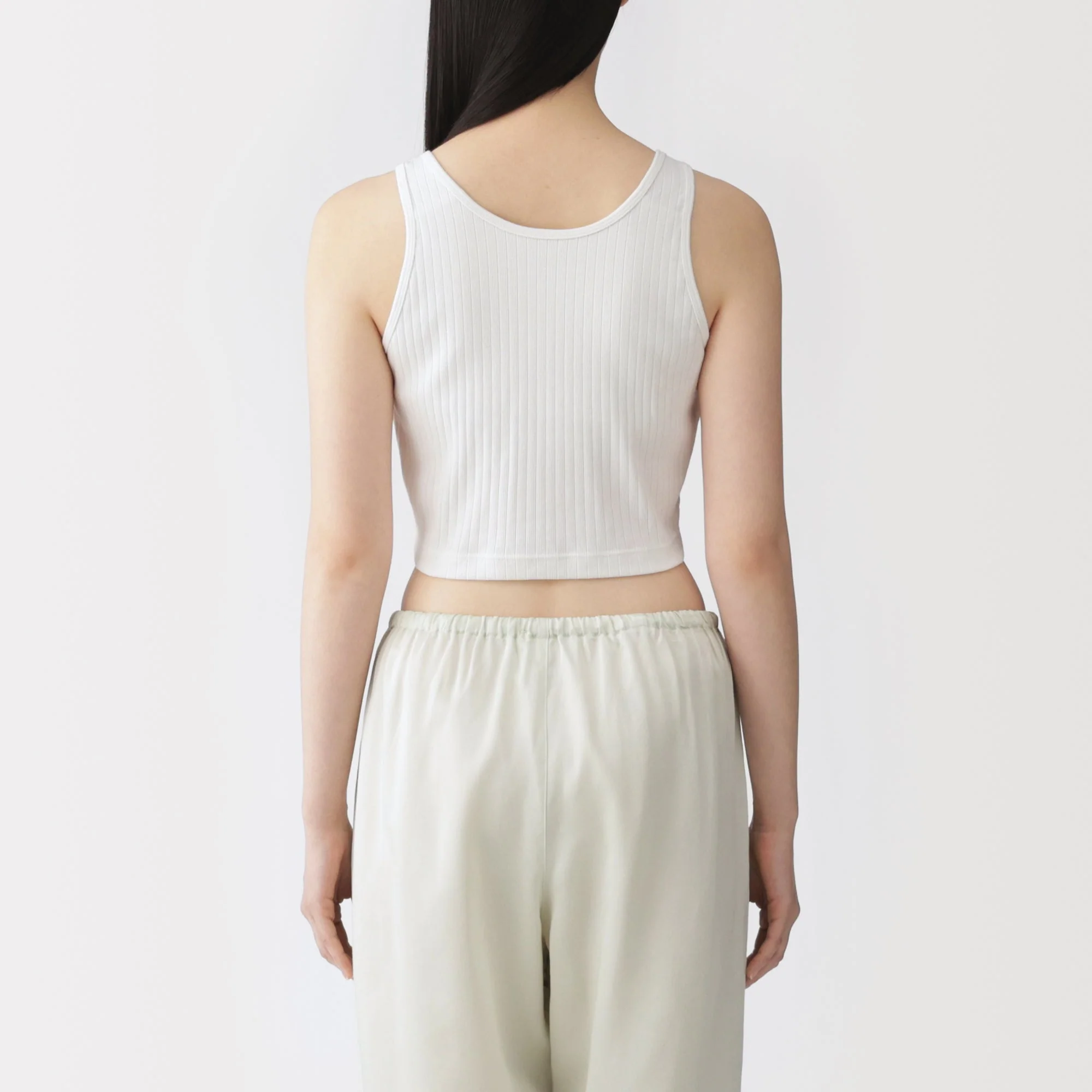 Cotton Rib Bra Tank Top - Image 24