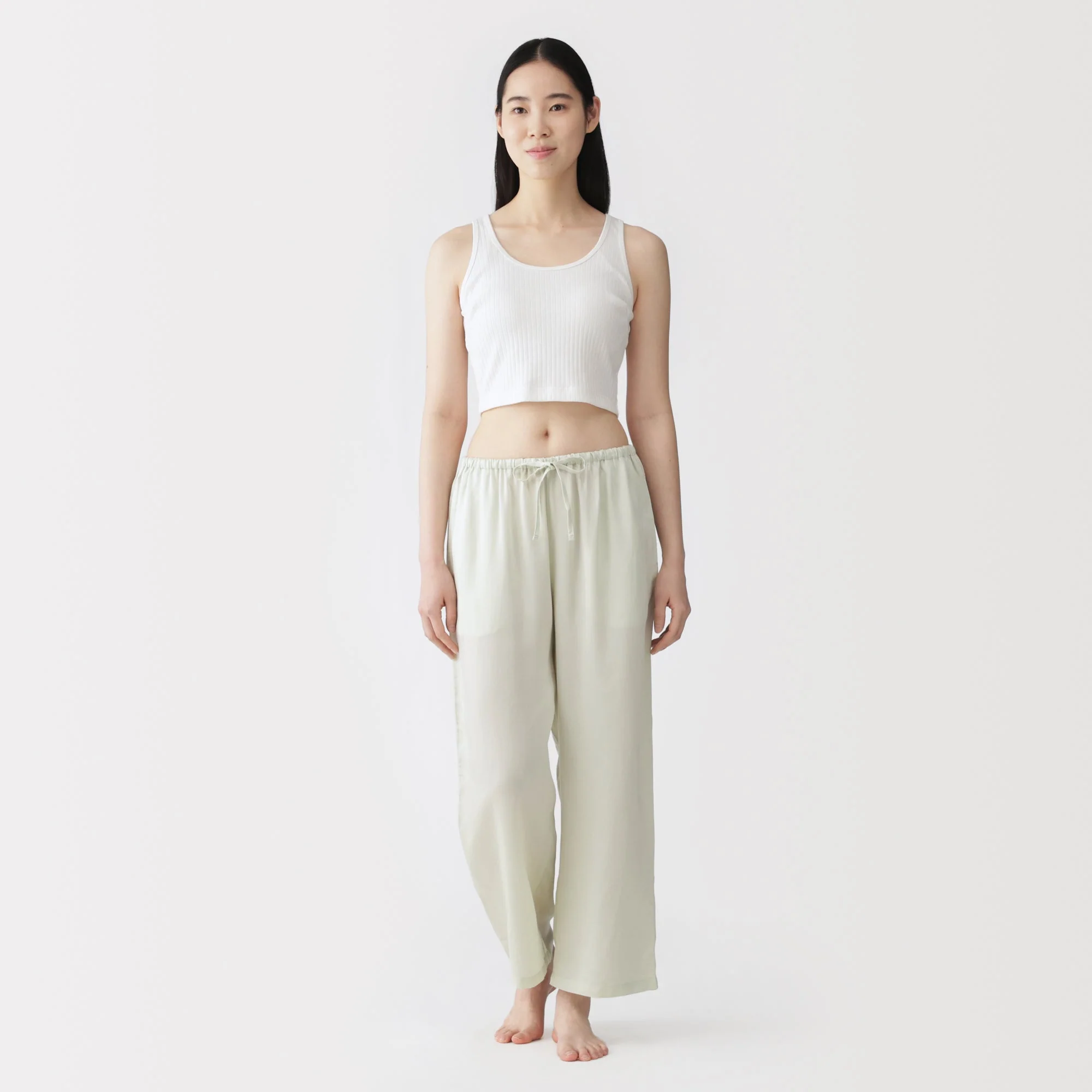 Cotton Rib Bra Tank Top - Image 26