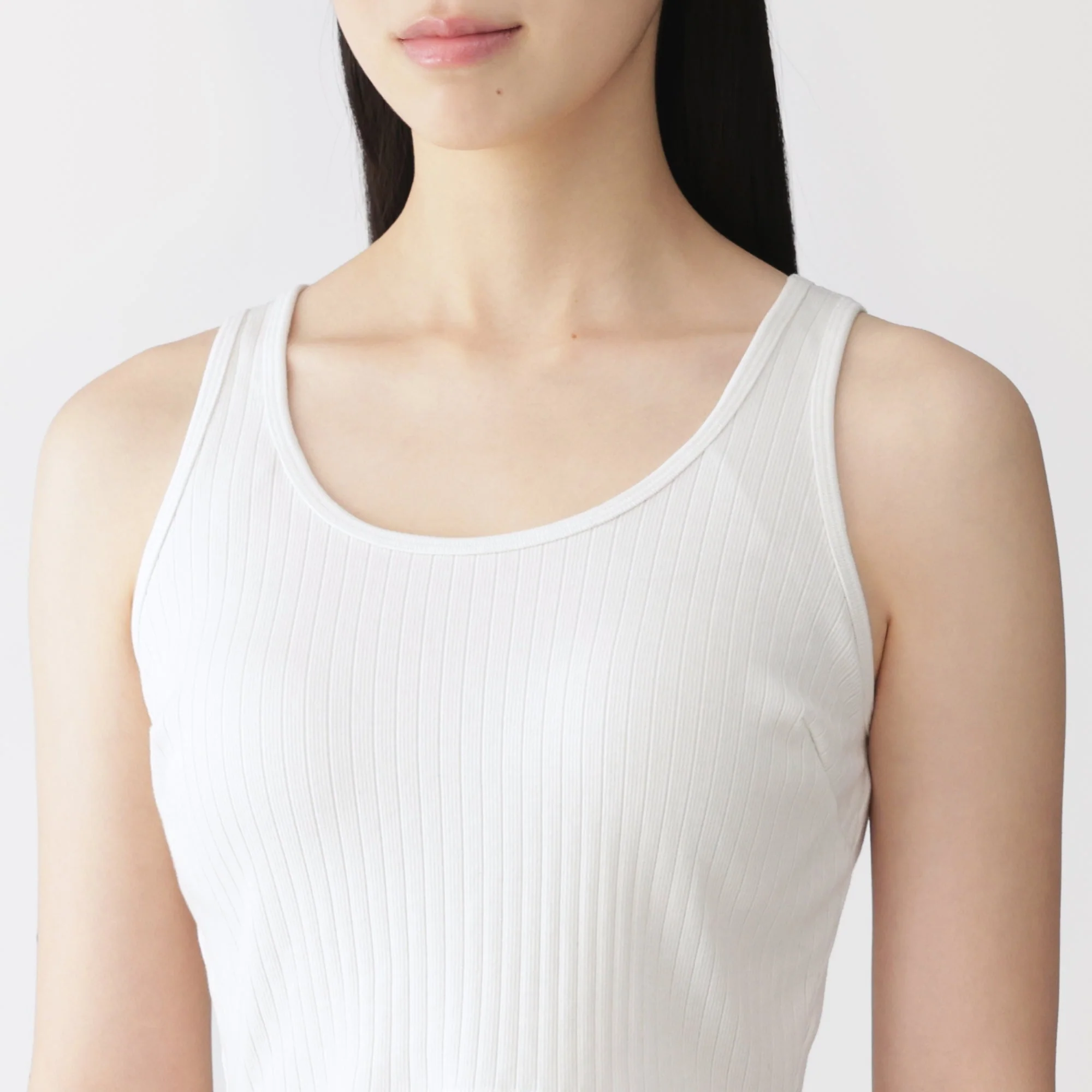 Cotton Rib Bra Tank Top - Image 29