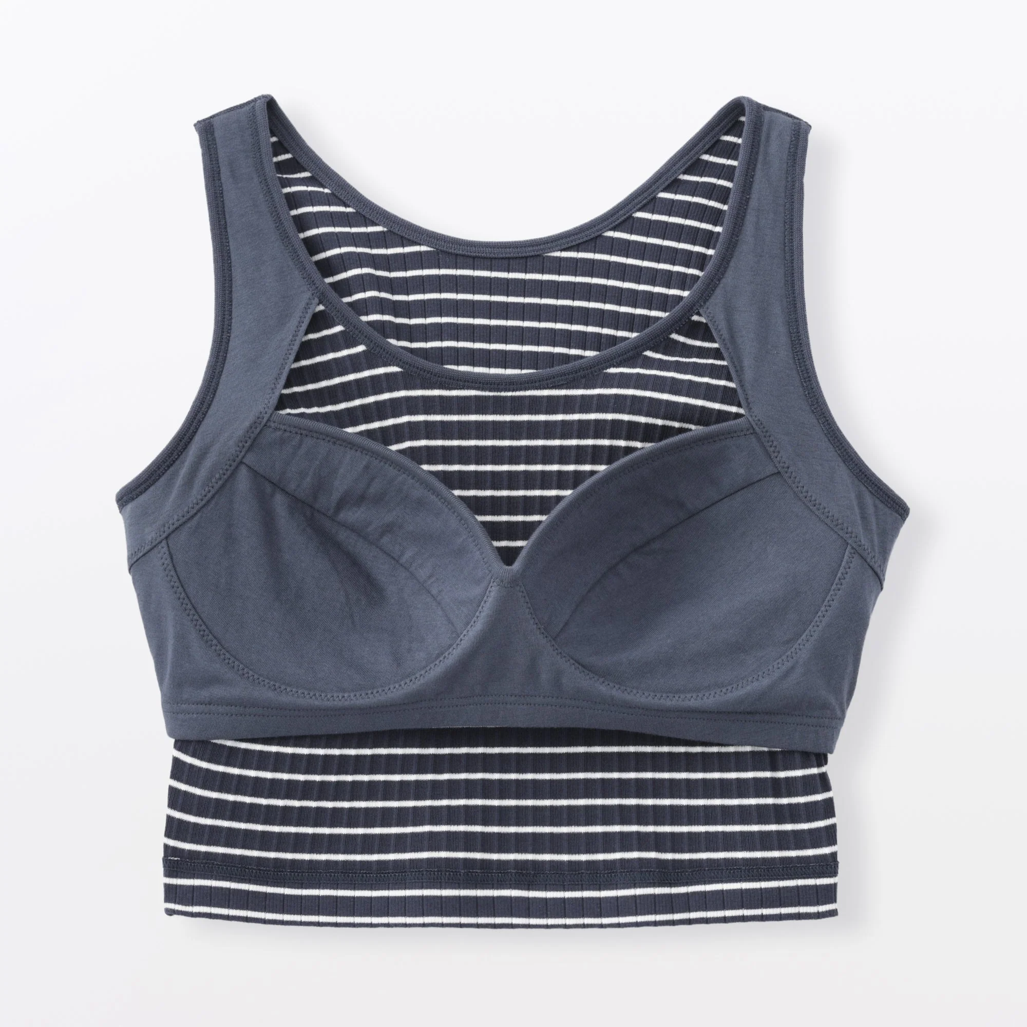 Cotton Rib Bra Tank Top - Image 39