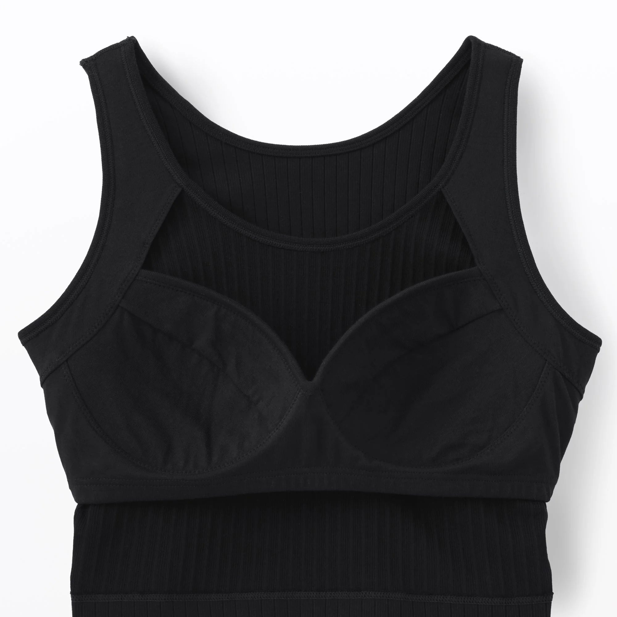Cotton Rib Bra Tank Top - Image 8