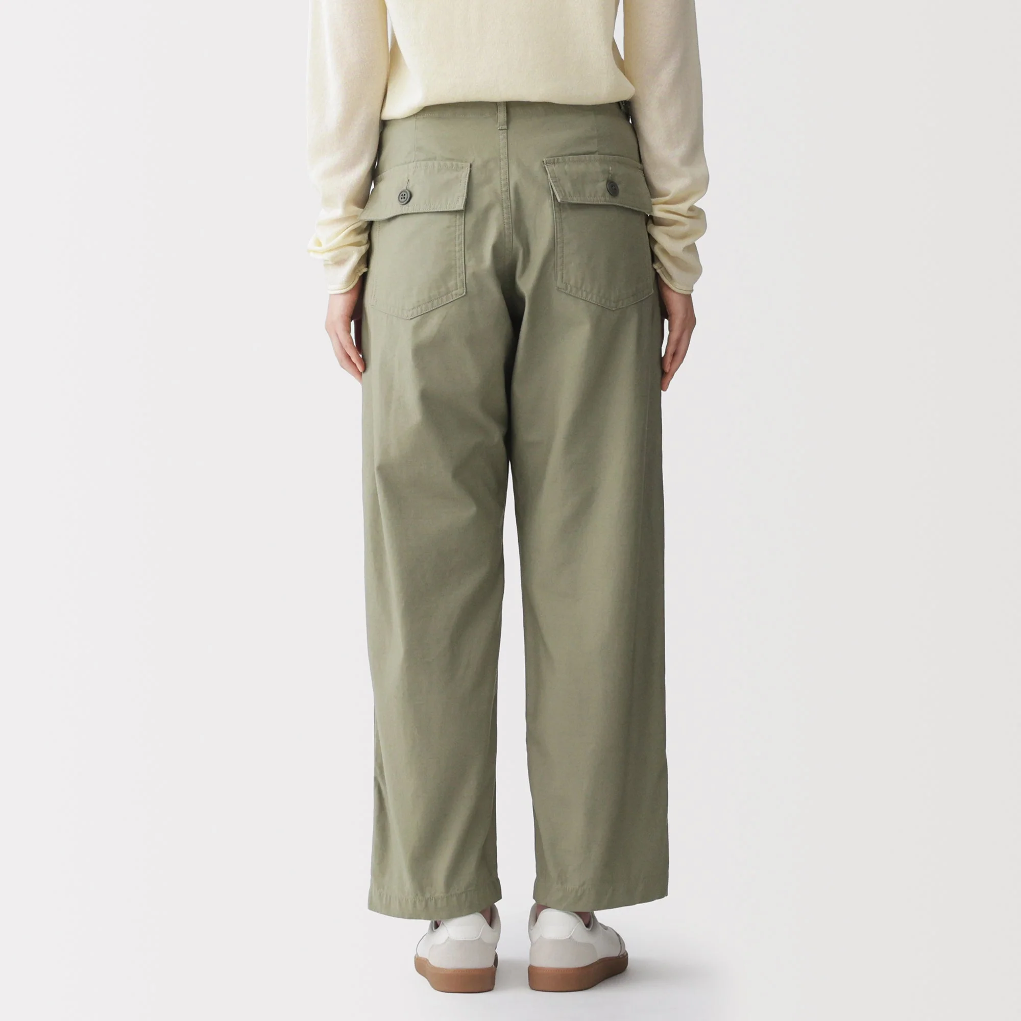 Cotton Satin Baker Pants - Image 36