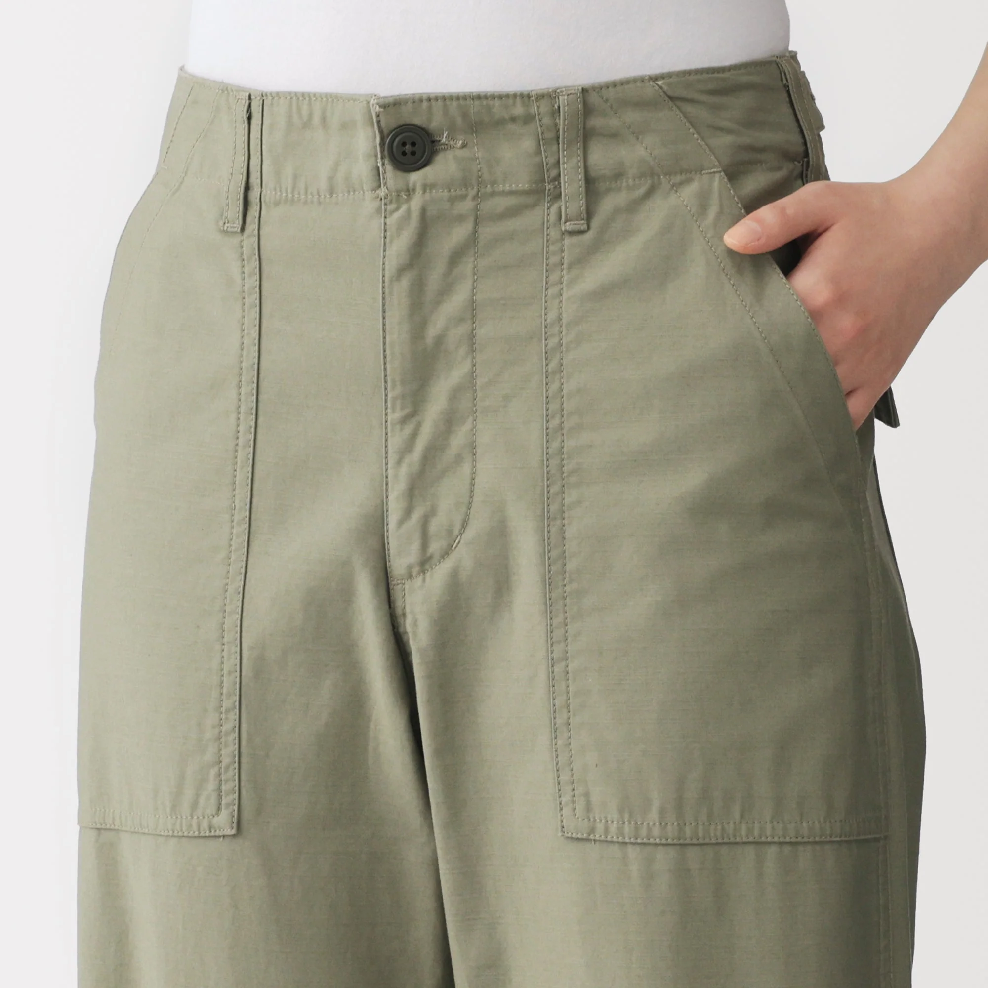 Cotton Satin Baker Pants - Image 37