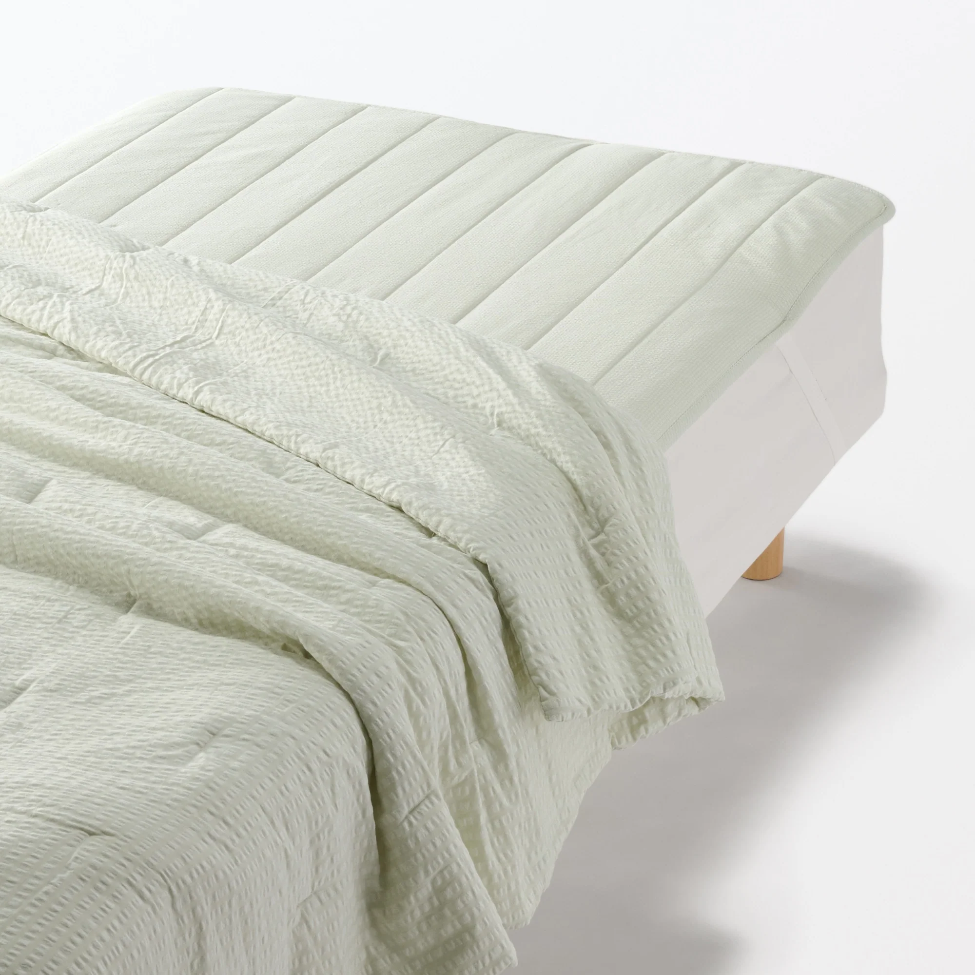 Cotton Seersucker Quilted Pad - Double - Image 10