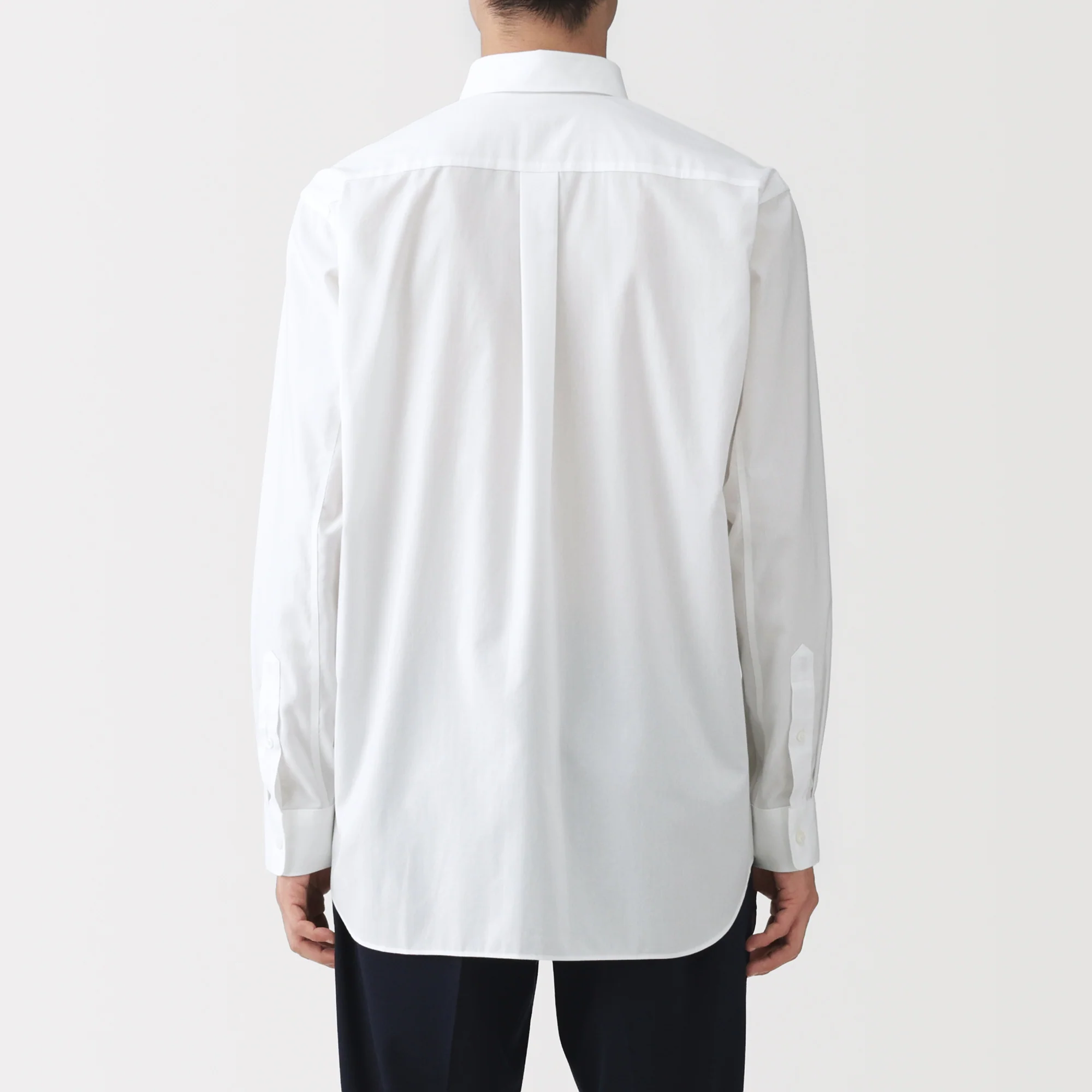 Cotton Semi-Spread Collar Shirt - Image 24