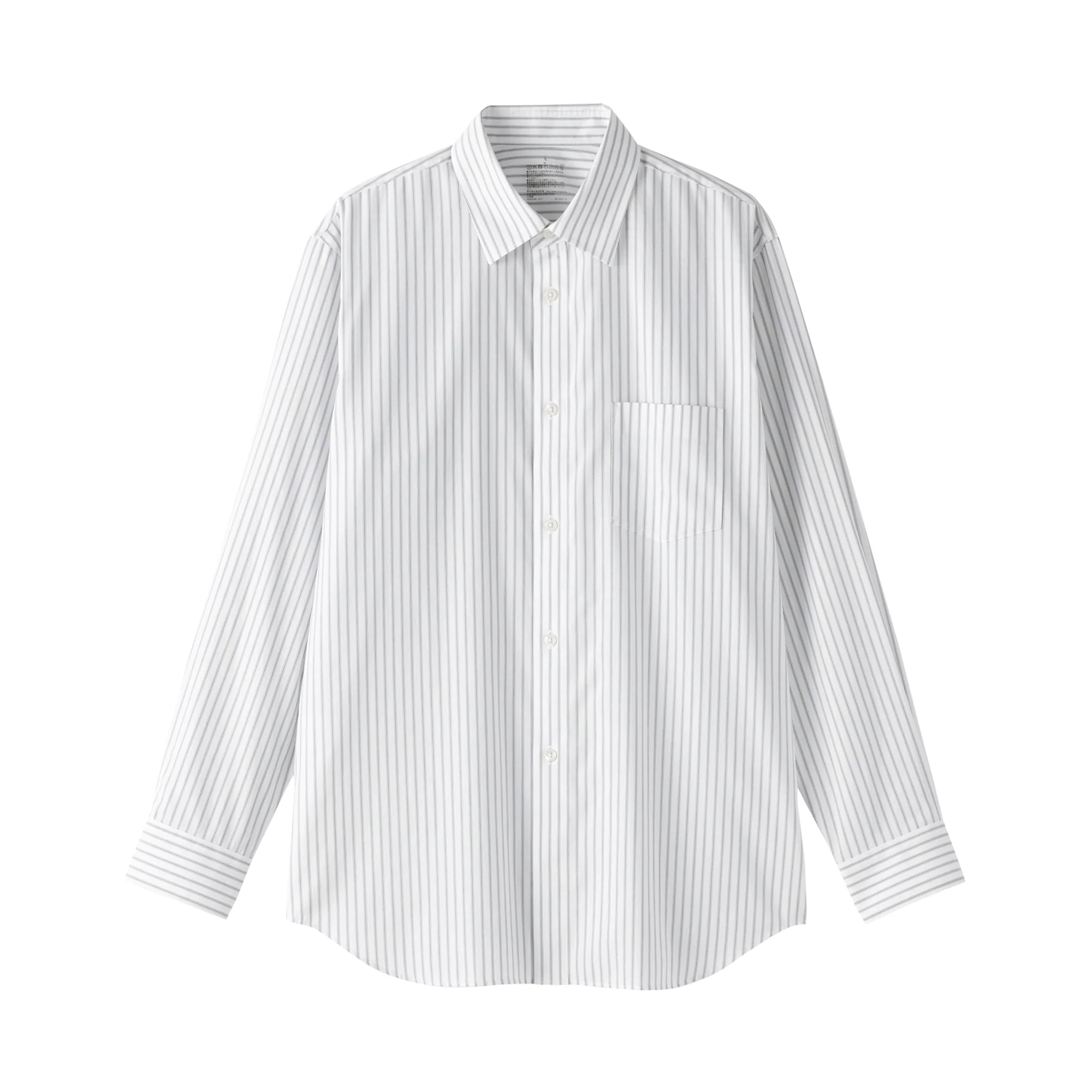 Cotton Semi-Spread Collar Shirt - Image 29