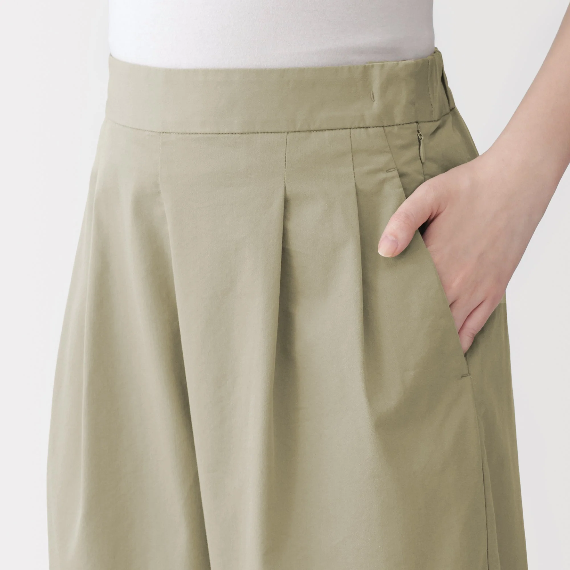 Cotton Twill Wide Tapered Pants - Image 16