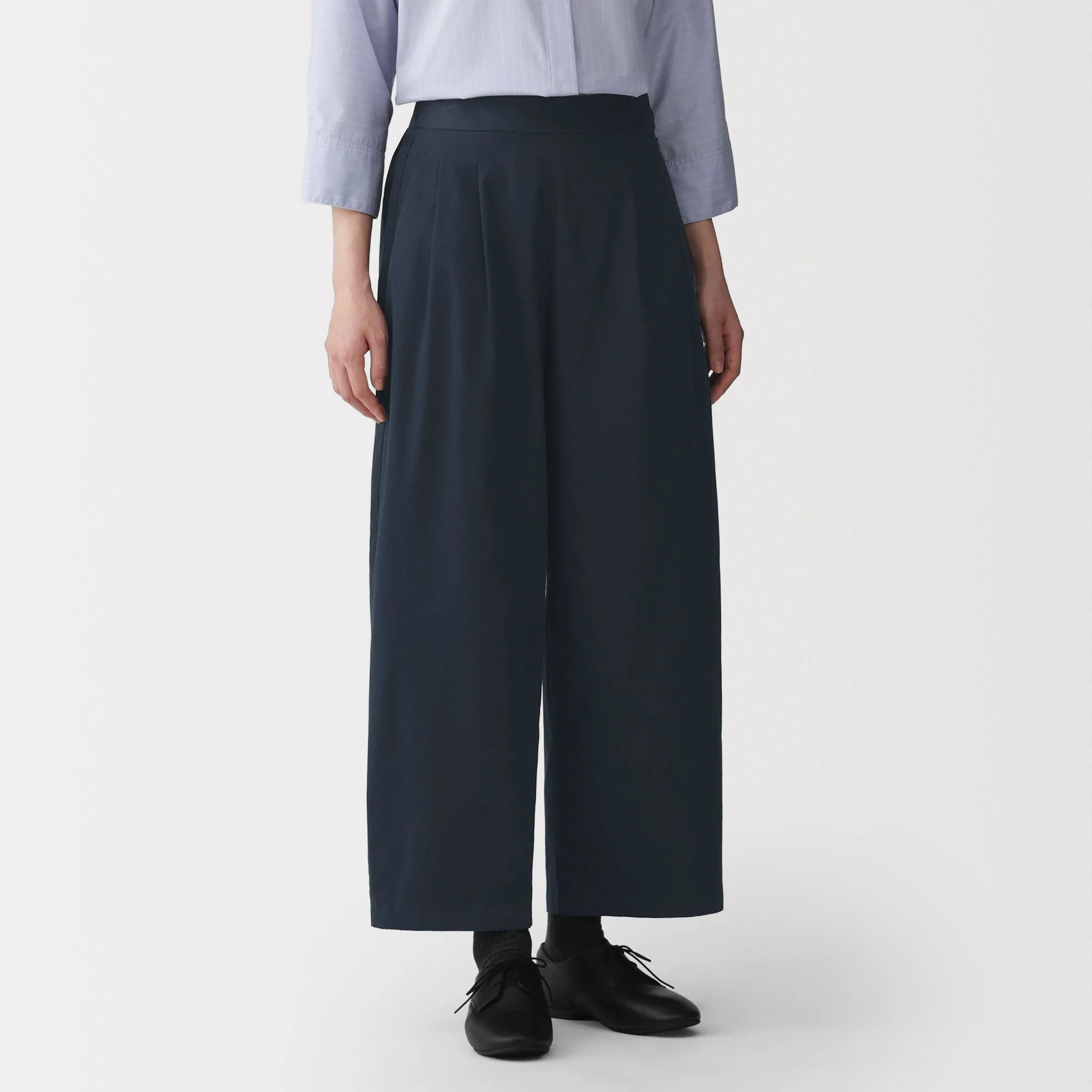Cotton Twill Wide Tapered Pants - Image 3