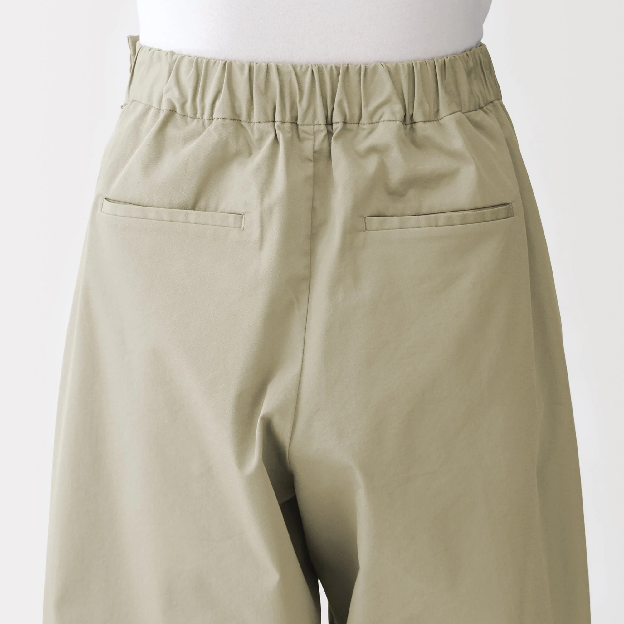 Cotton Twill Wide Tapered Pants - Image 8