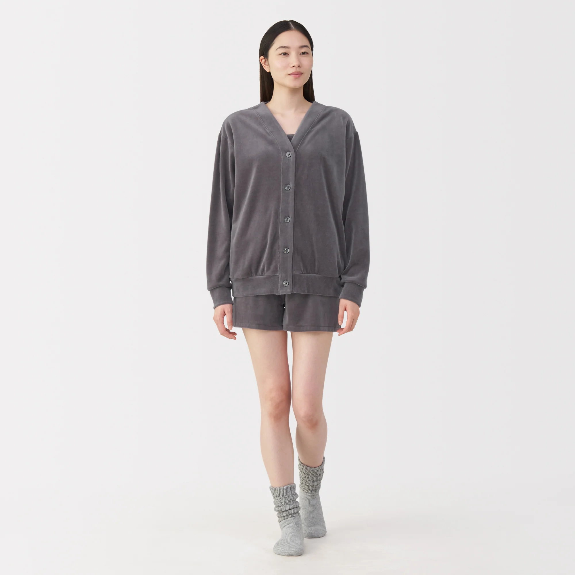 Cotton Velour Cardigan - Image 4