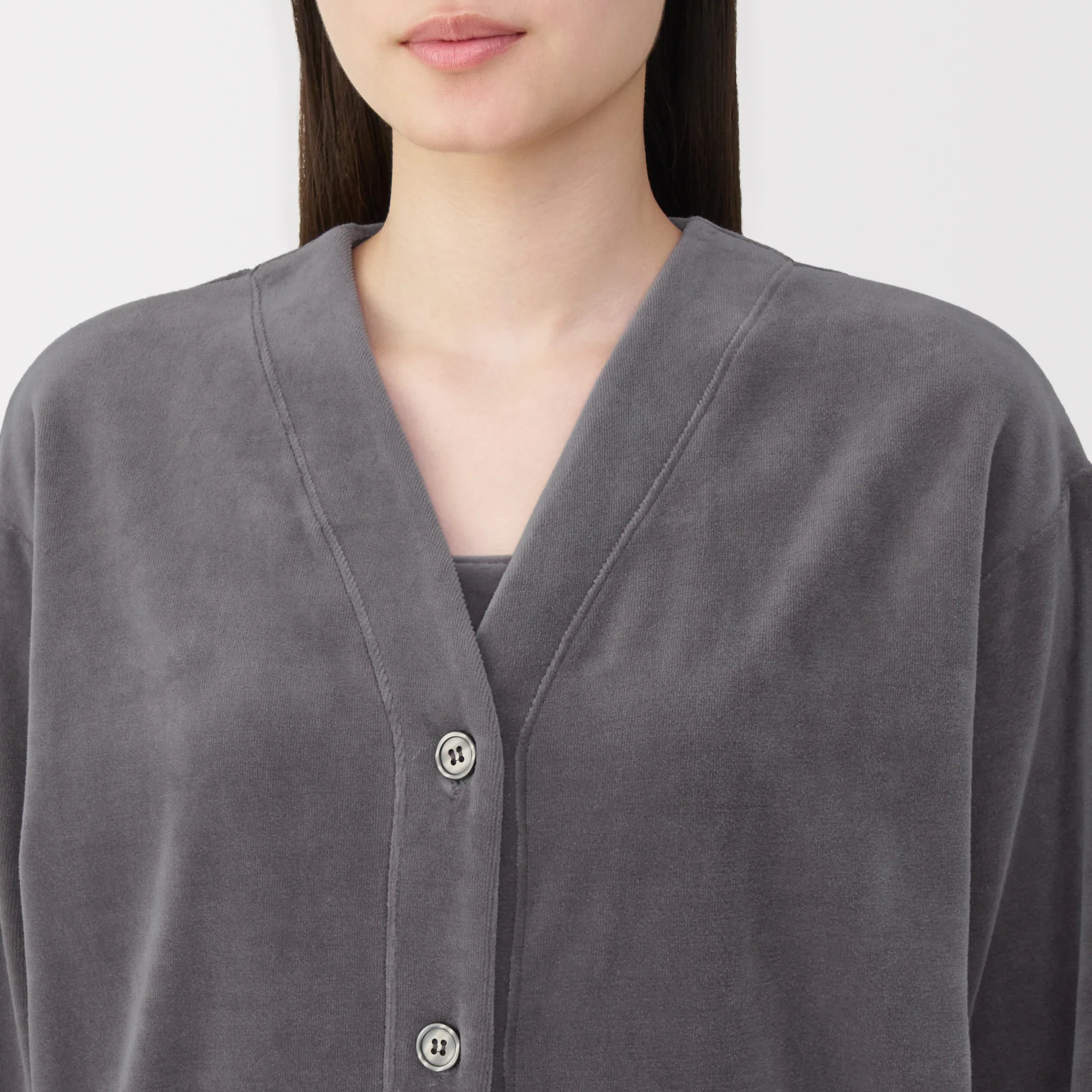 Cotton Velour Cardigan - Image 7