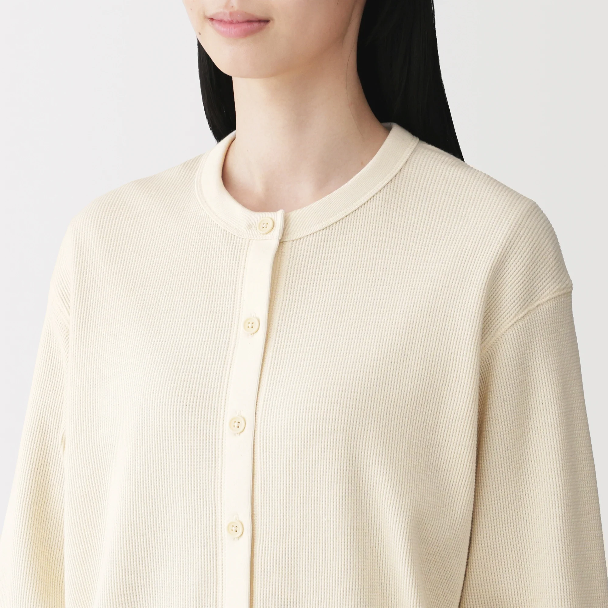Cotton Waffle Cardigan - Image 28