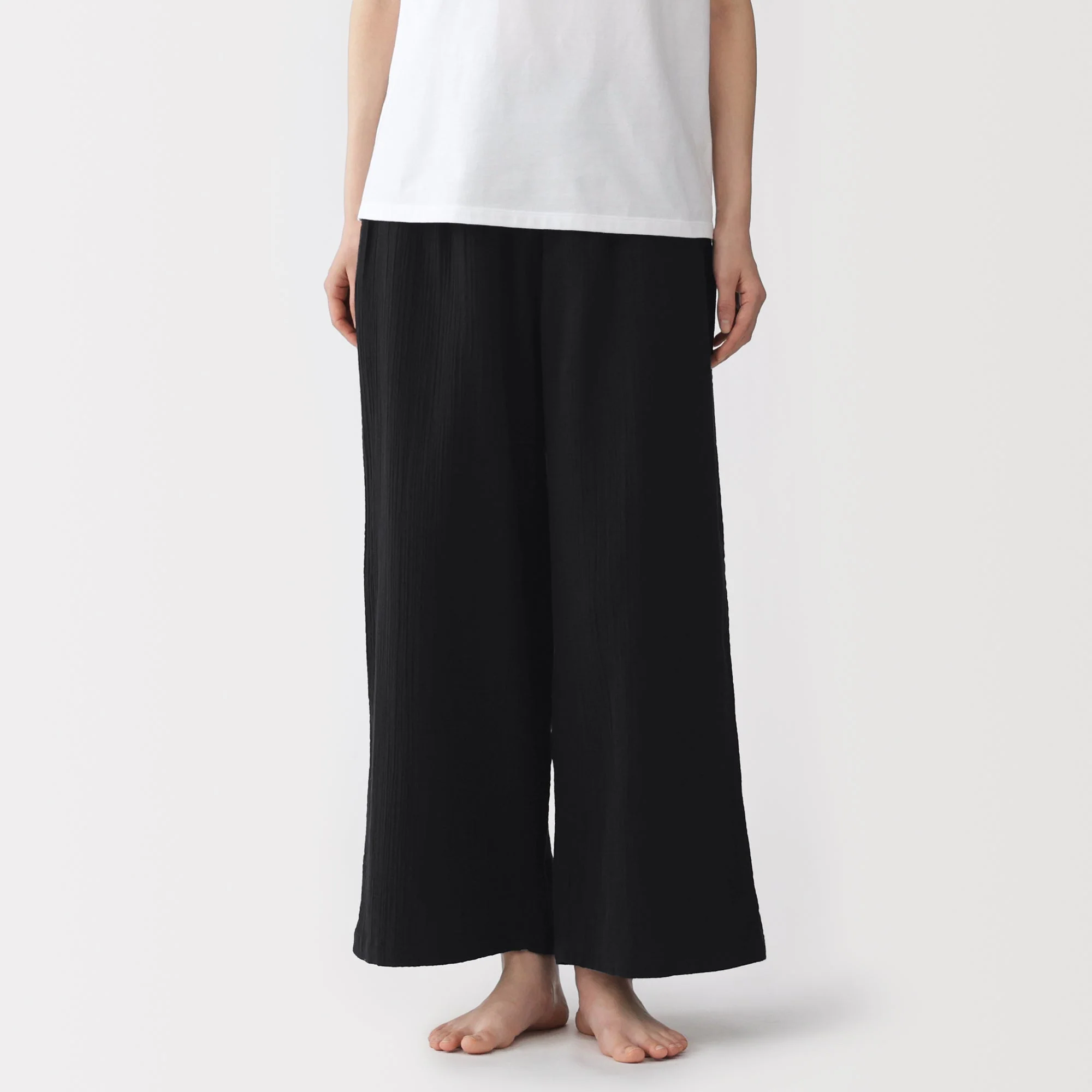 Crinkle Gauze Long Pants - Image 11
