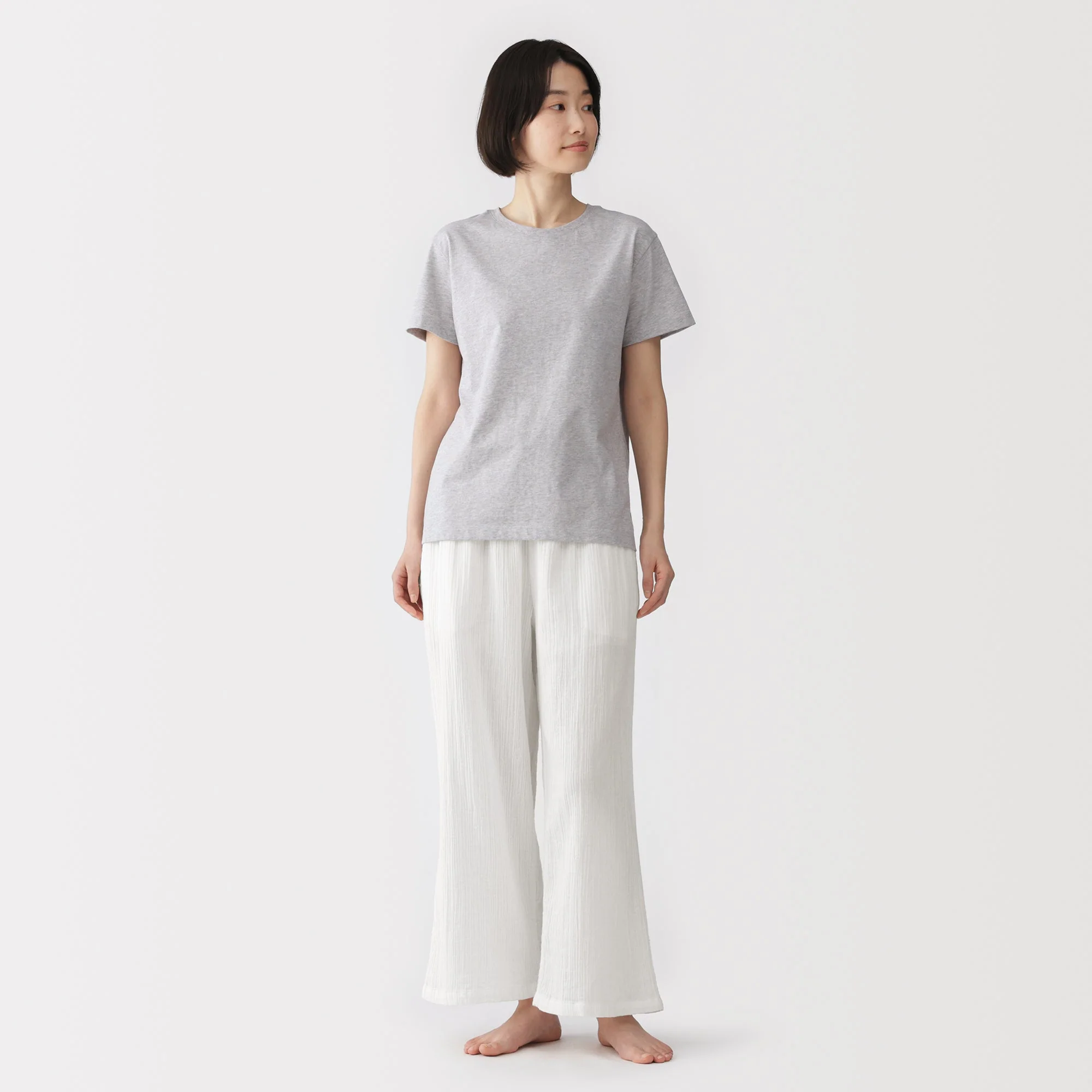 Crinkle Gauze Long Pants - Image 4