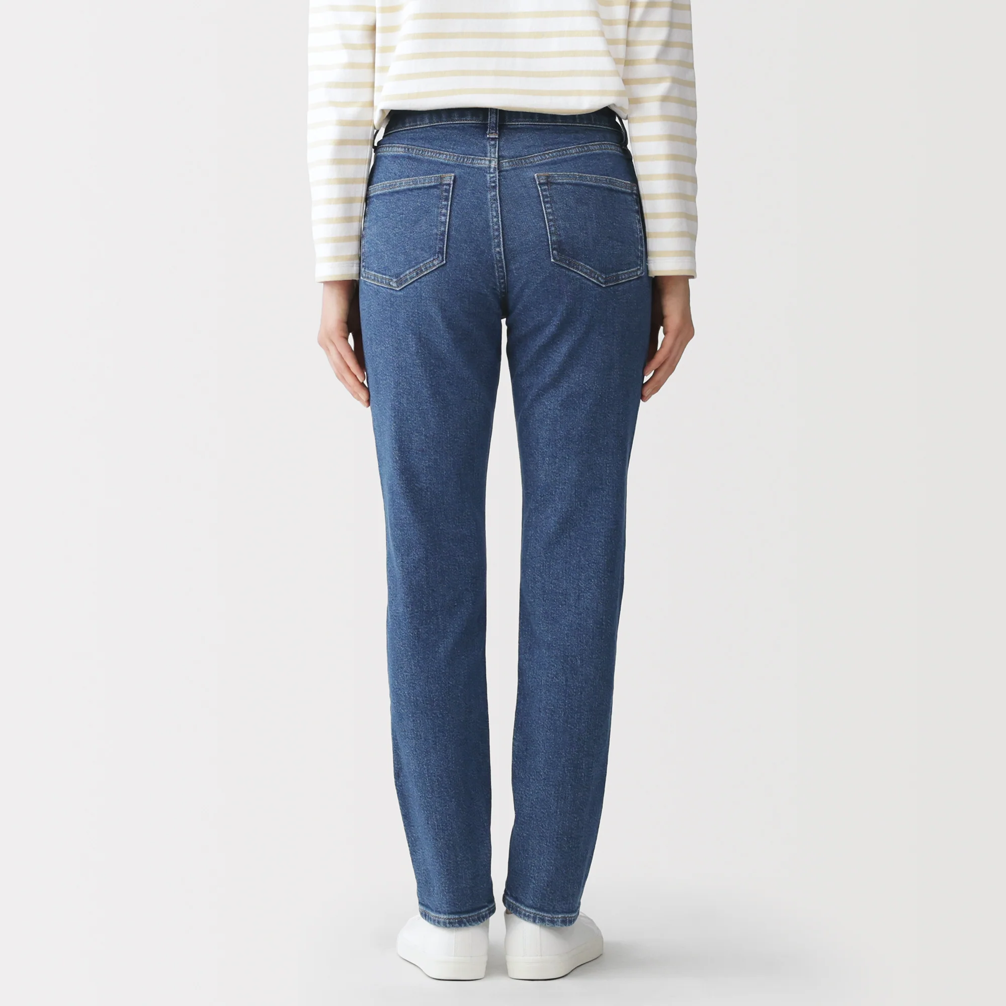 Denim Slim Straight Pants - Image 15