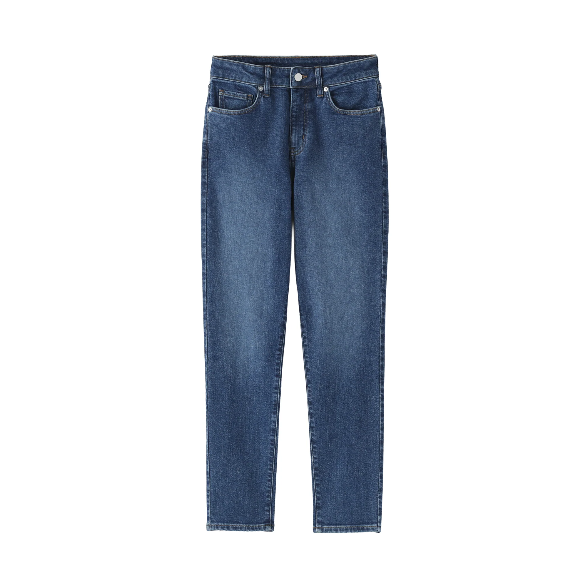Denim Slim Straight Pants - Image 2