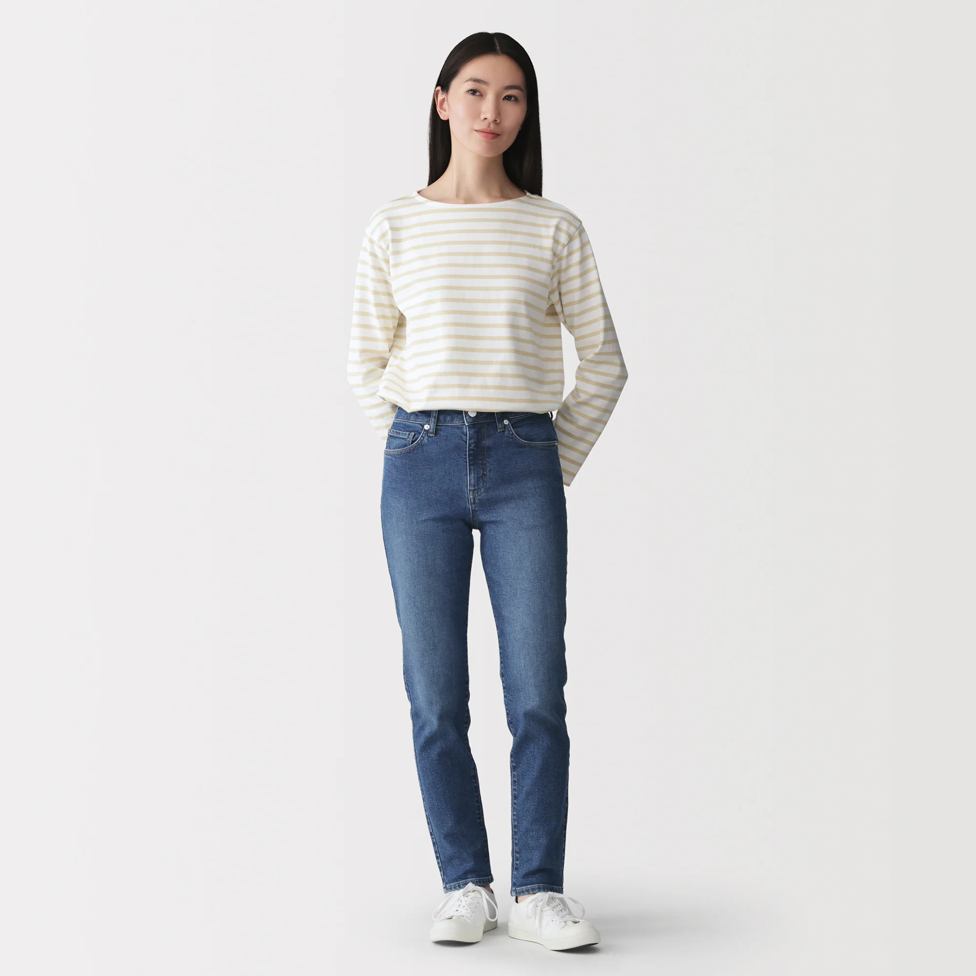 Denim Slim Straight Pants - Image 4
