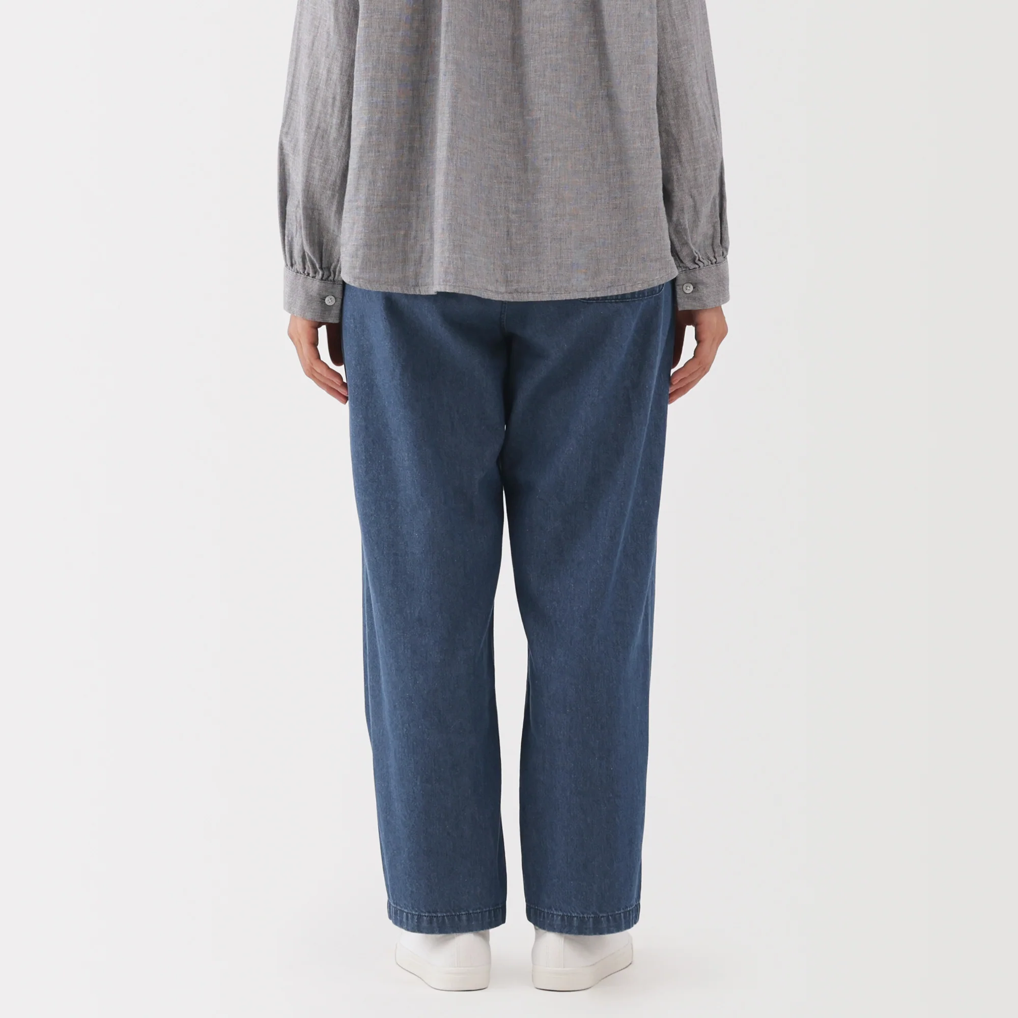 Denim Tapered Trousers - Image 15