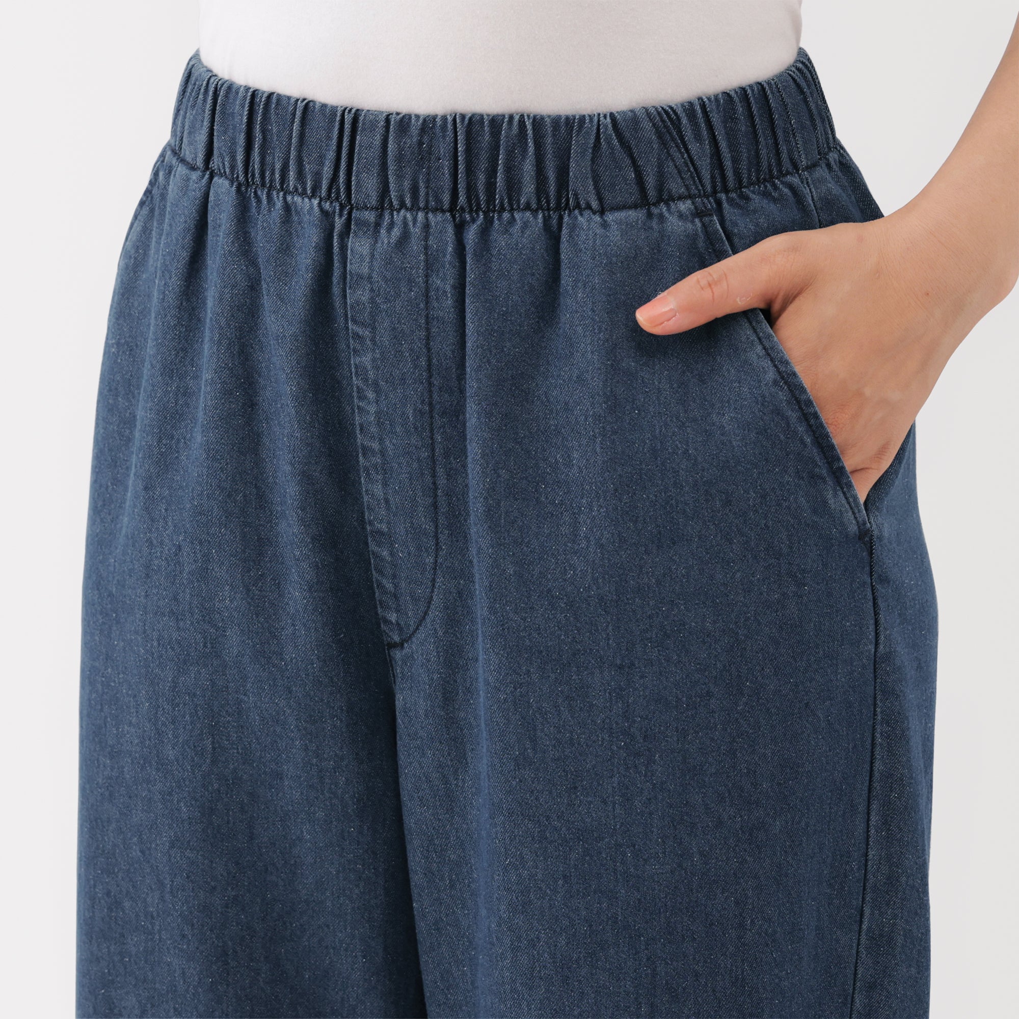Denim Tapered Trousers - Image 16