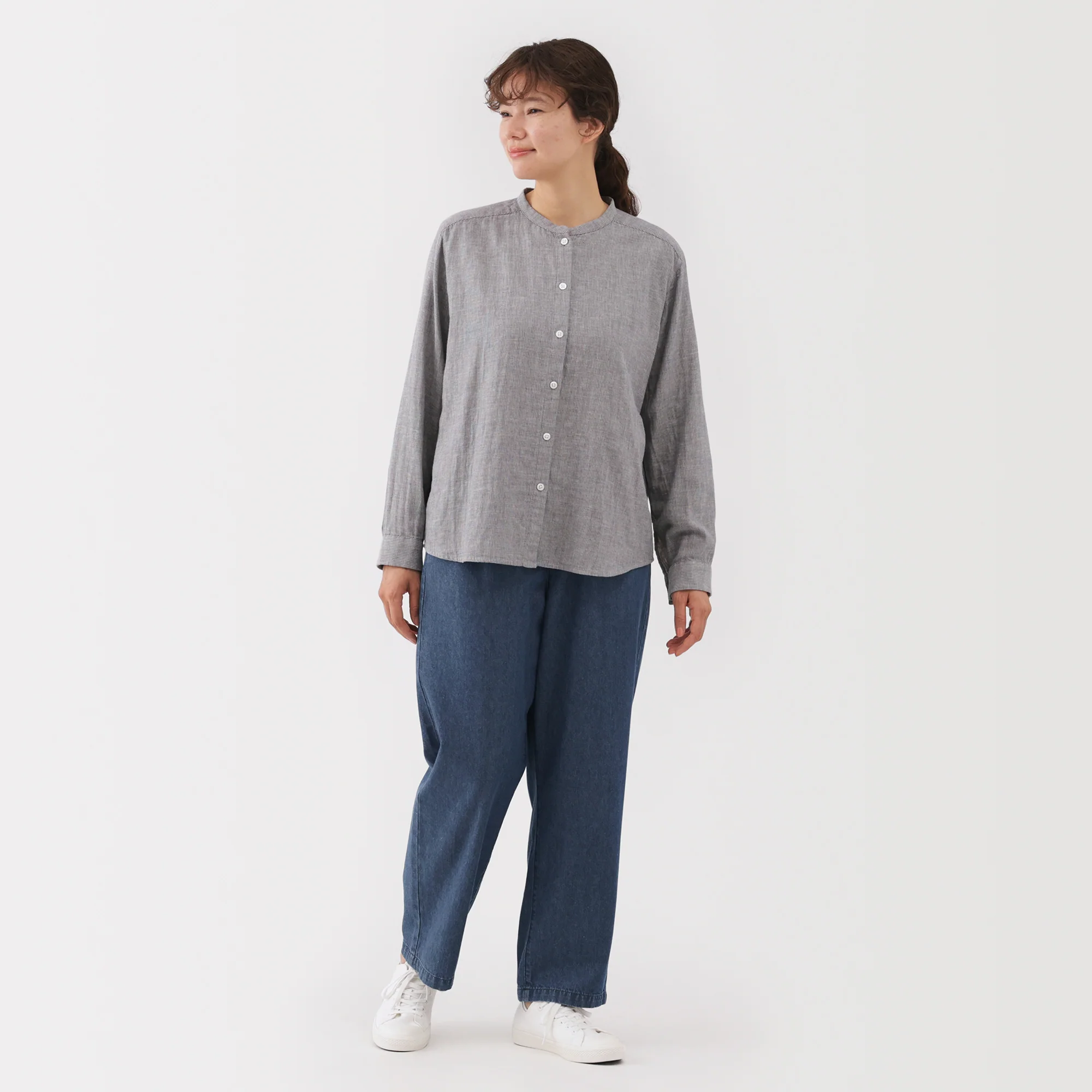 Denim Tapered Trousers - Image 4