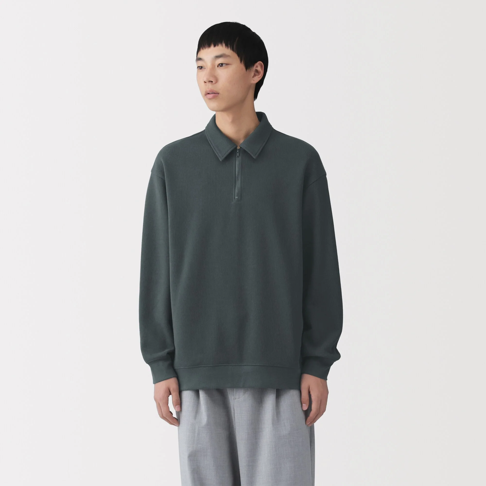 Double Knit Collared Pullover - Image 3