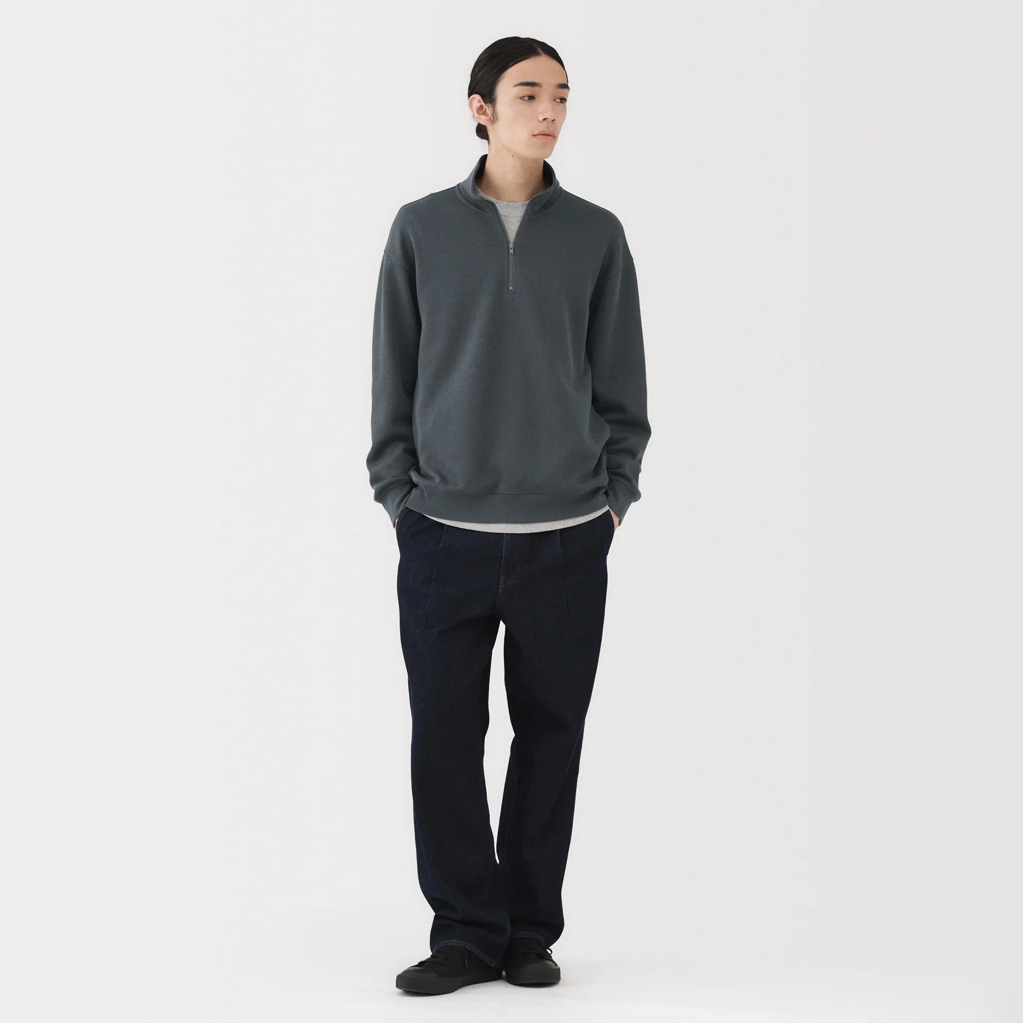 Double Knit Half-Zip Pullover - Image 4