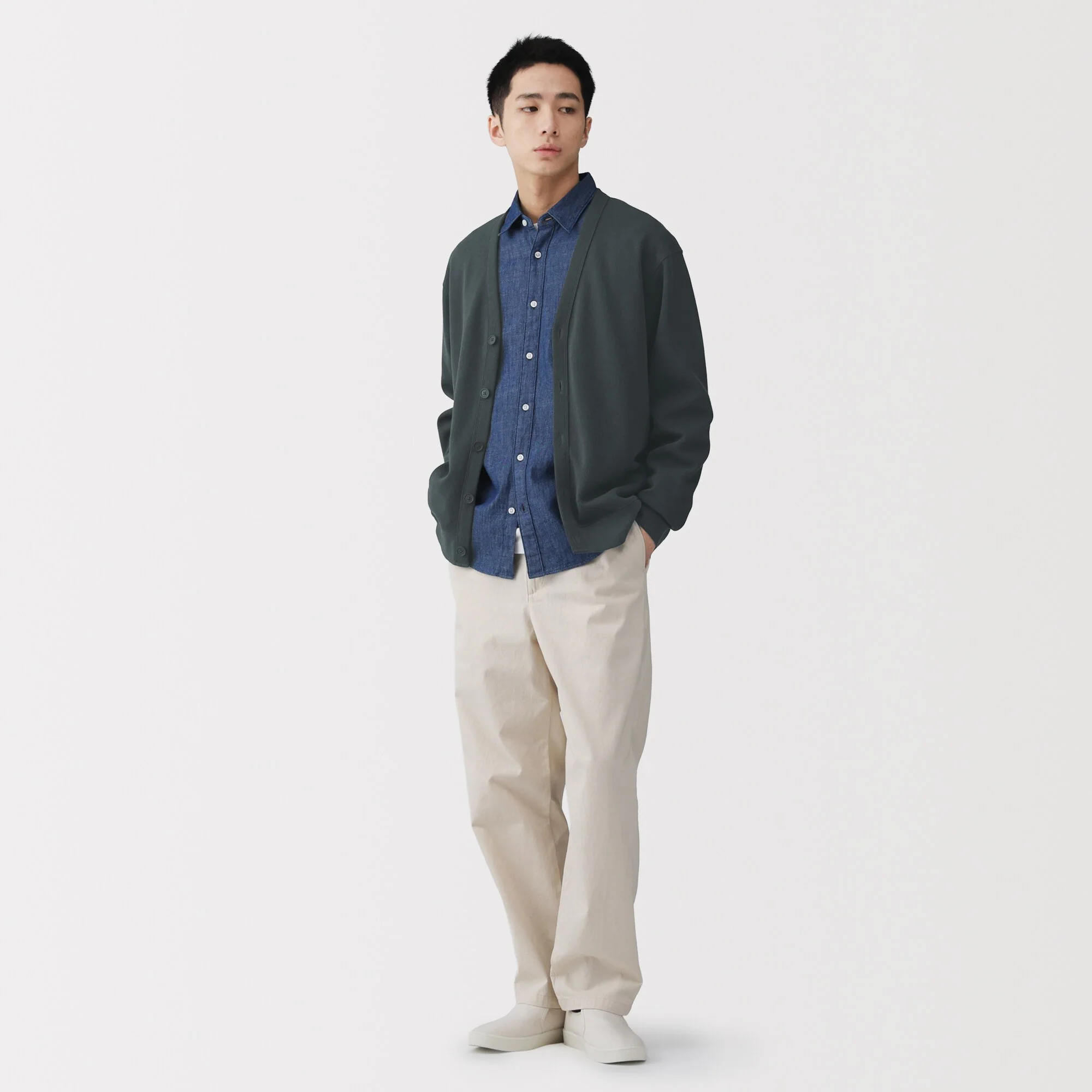 Double Knit V-Neck Cardigan - Image 22
