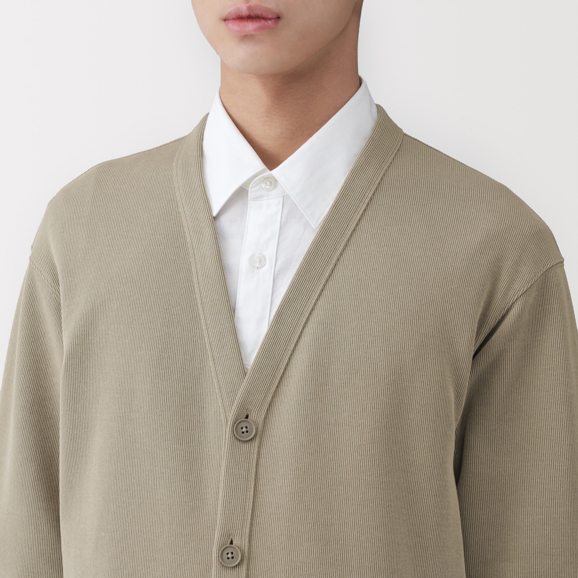 Double Knit V-Neck Cardigan - Image 7