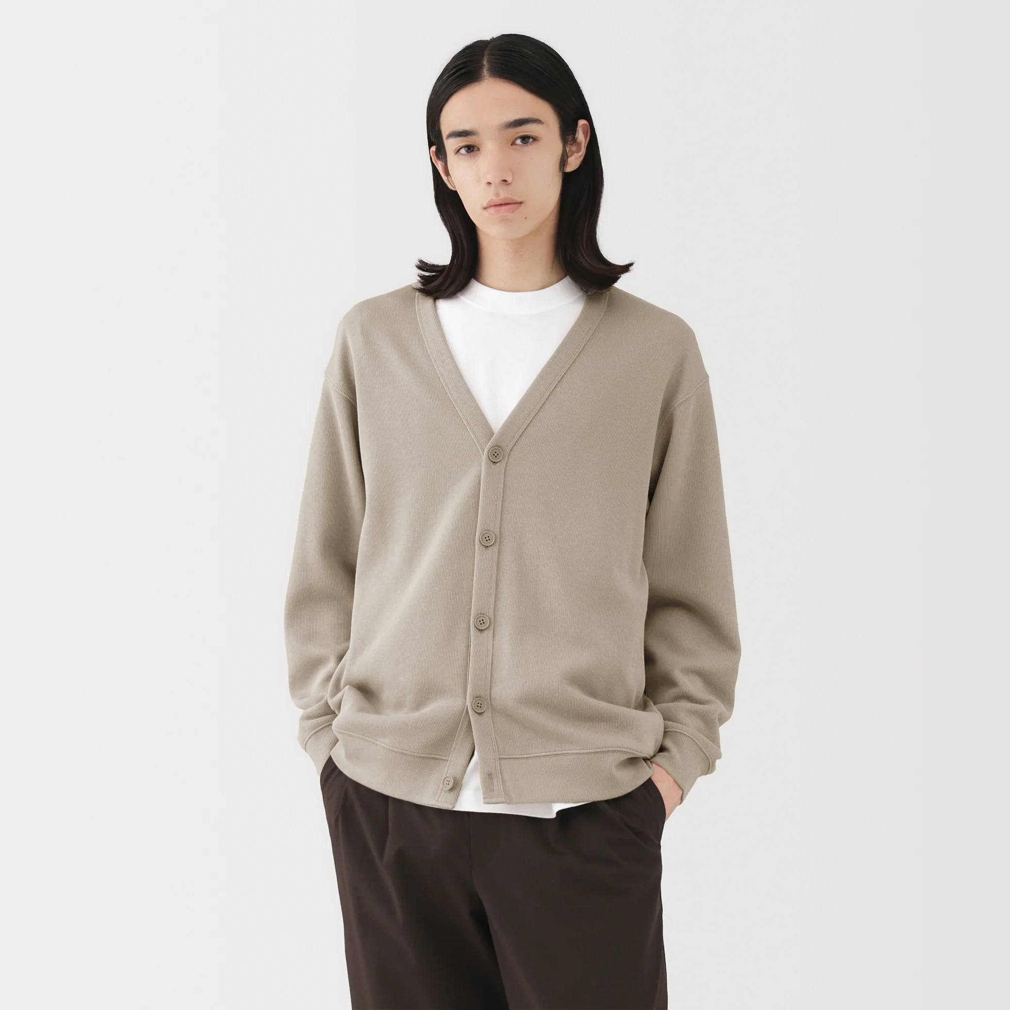 Double Knitted V-Neck Cardigan - Image 22
