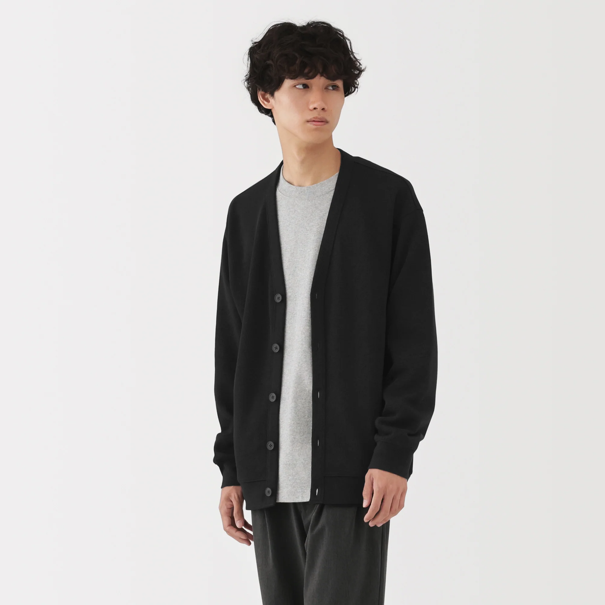 Double Knitted V-Neck Cardigan - Image 32
