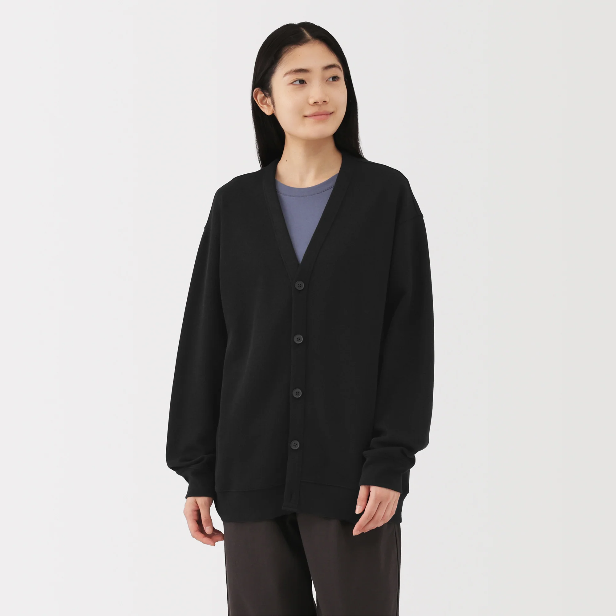 Double Knitted V-Neck Cardigan - Image 33