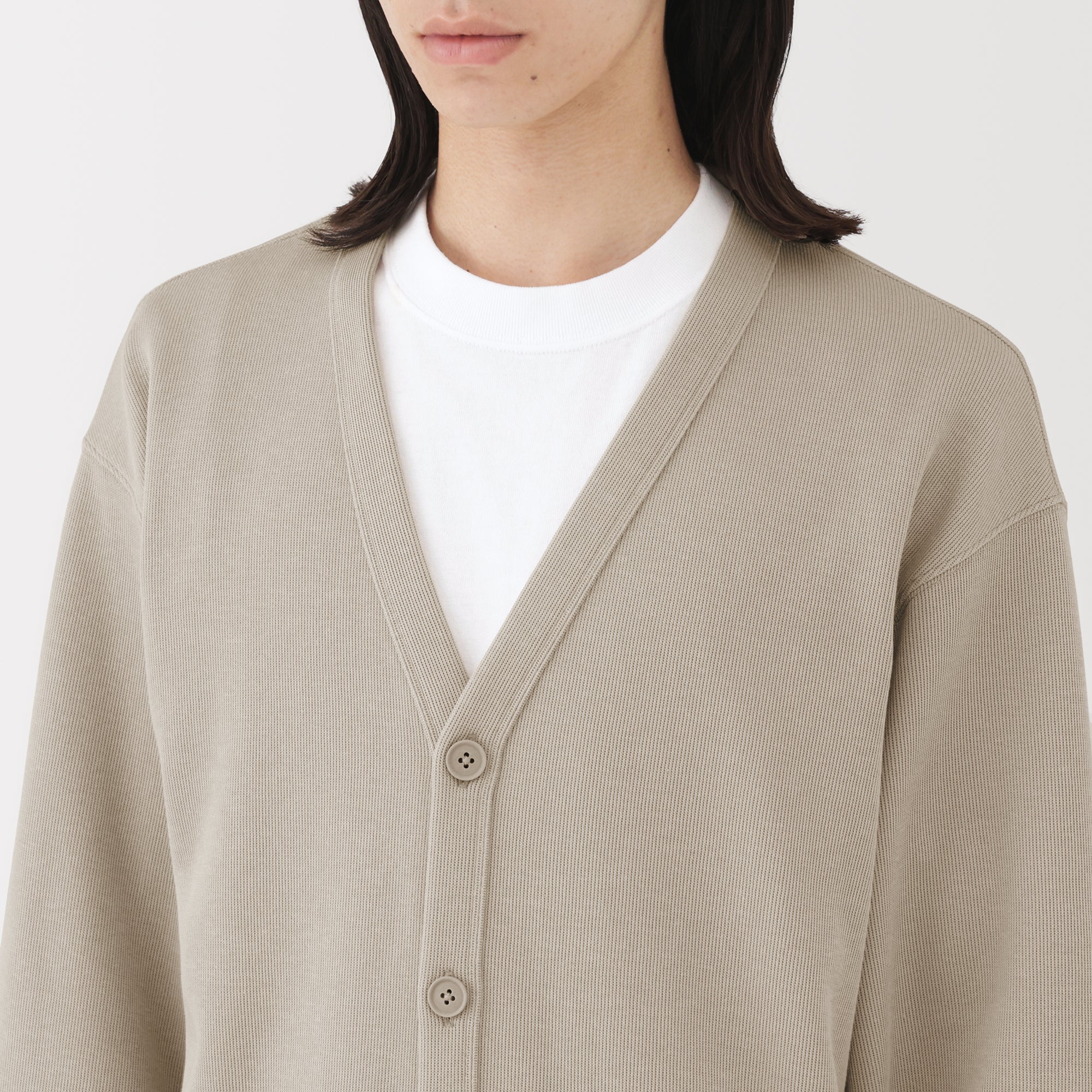 Double Knitted V-Neck Cardigan - Image 37