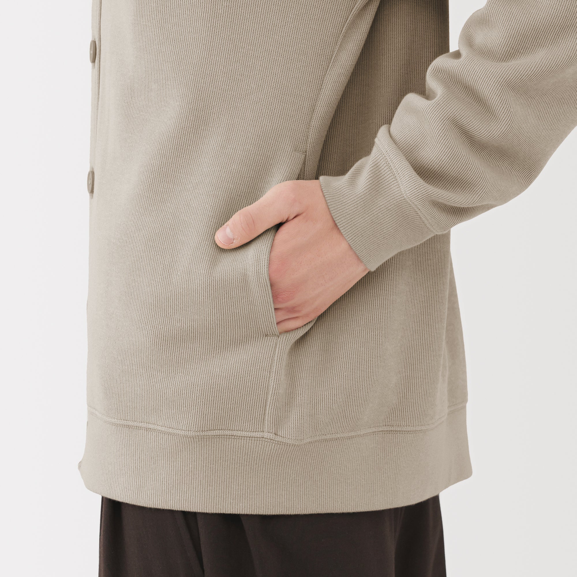 Double Knitted V-Neck Cardigan - Image 9