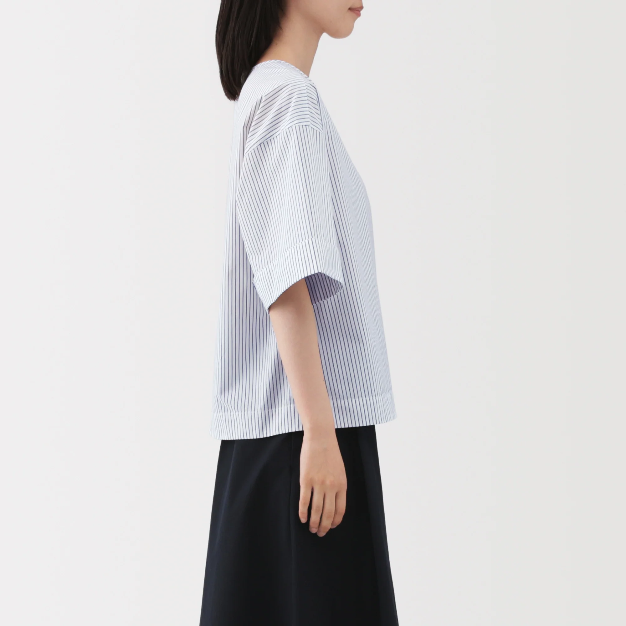Broadcloth Half Sleeve Blouse - Image 5