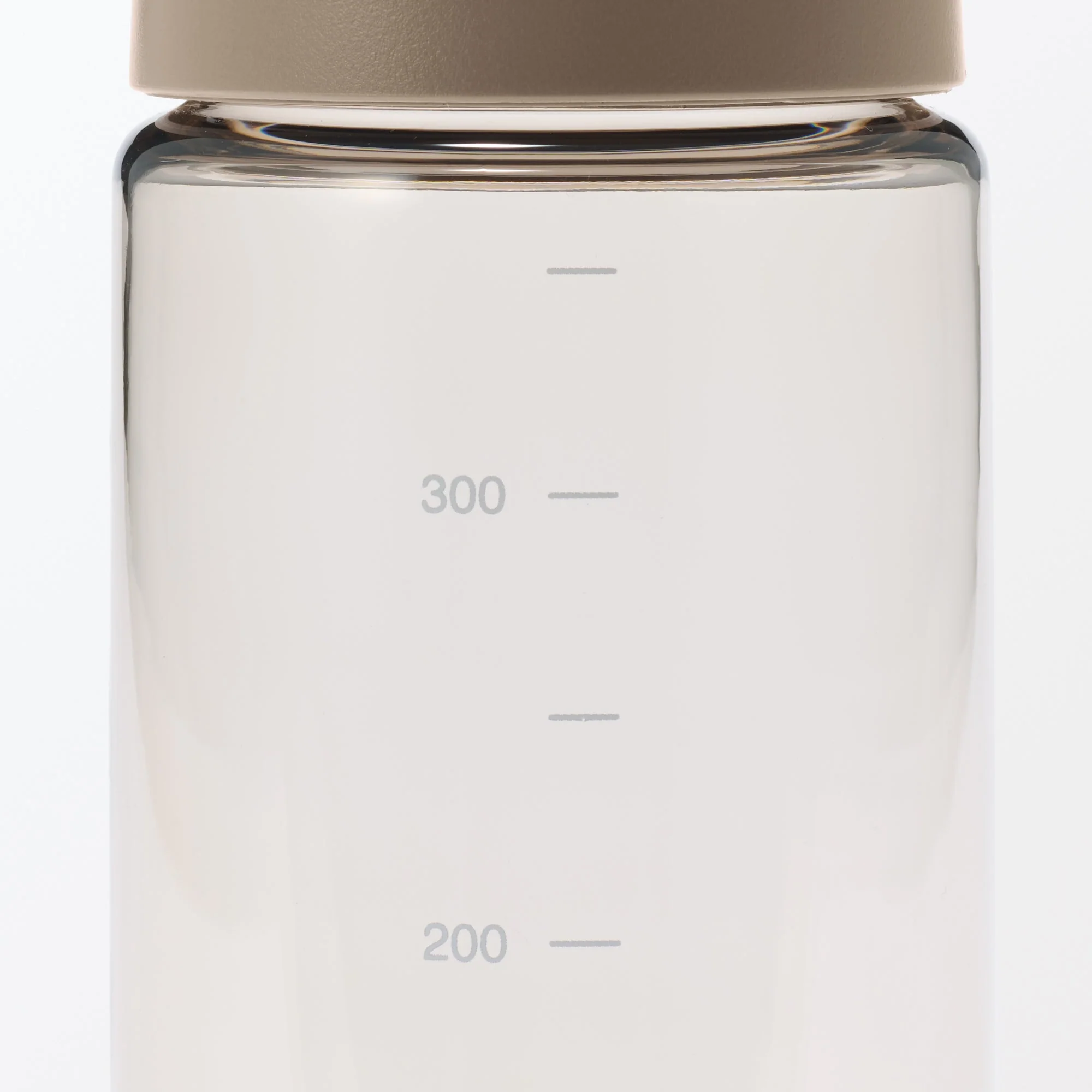 Easy-to-Carry Water Bottle With Scale - Sand Beige (11.8 fl oz) - Image 3