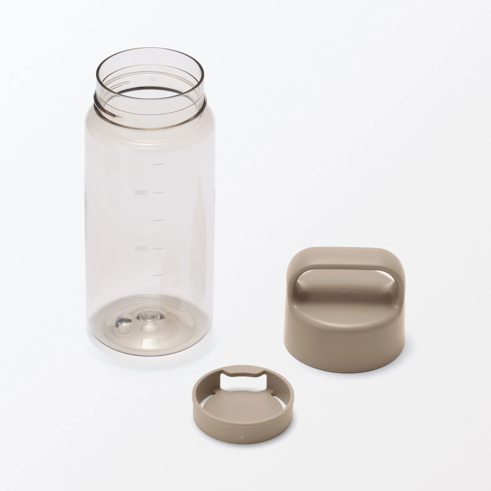 Easy-to-Carry Water Bottle With Scale - Sand Beige (11.8 fl oz) - Image 4