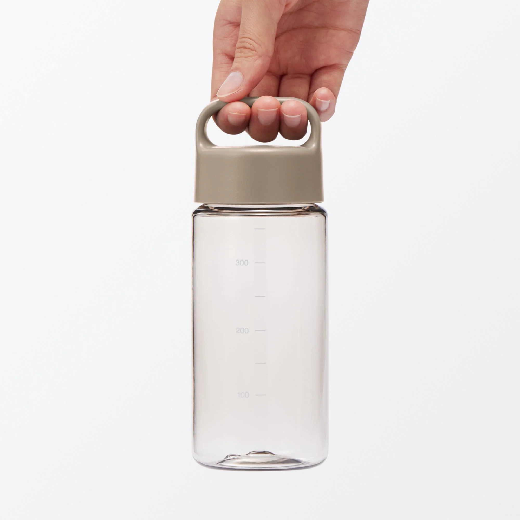 Easy-to-Carry Water Bottle With Scale - Sand Beige (11.8 fl oz) - Image 6