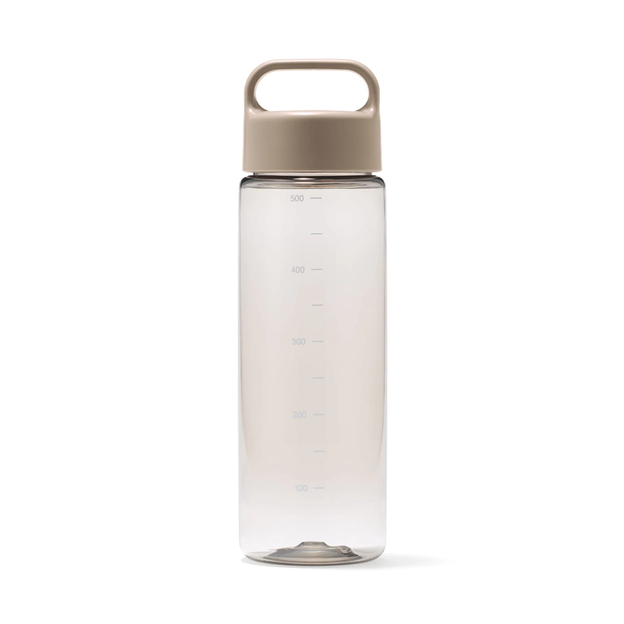 Easy-to-Carry Water Bottle With Scale - Sand Beige (16.9 fl oz)