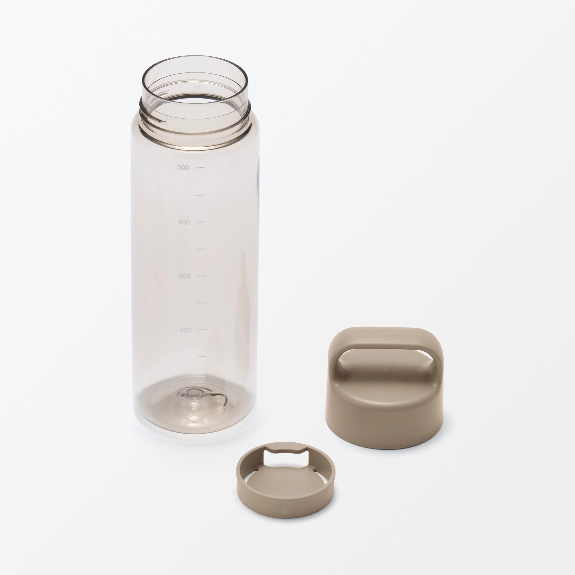 Easy-to-Carry Water Bottle With Scale - Sand Beige (16.9 fl oz) - Image 4