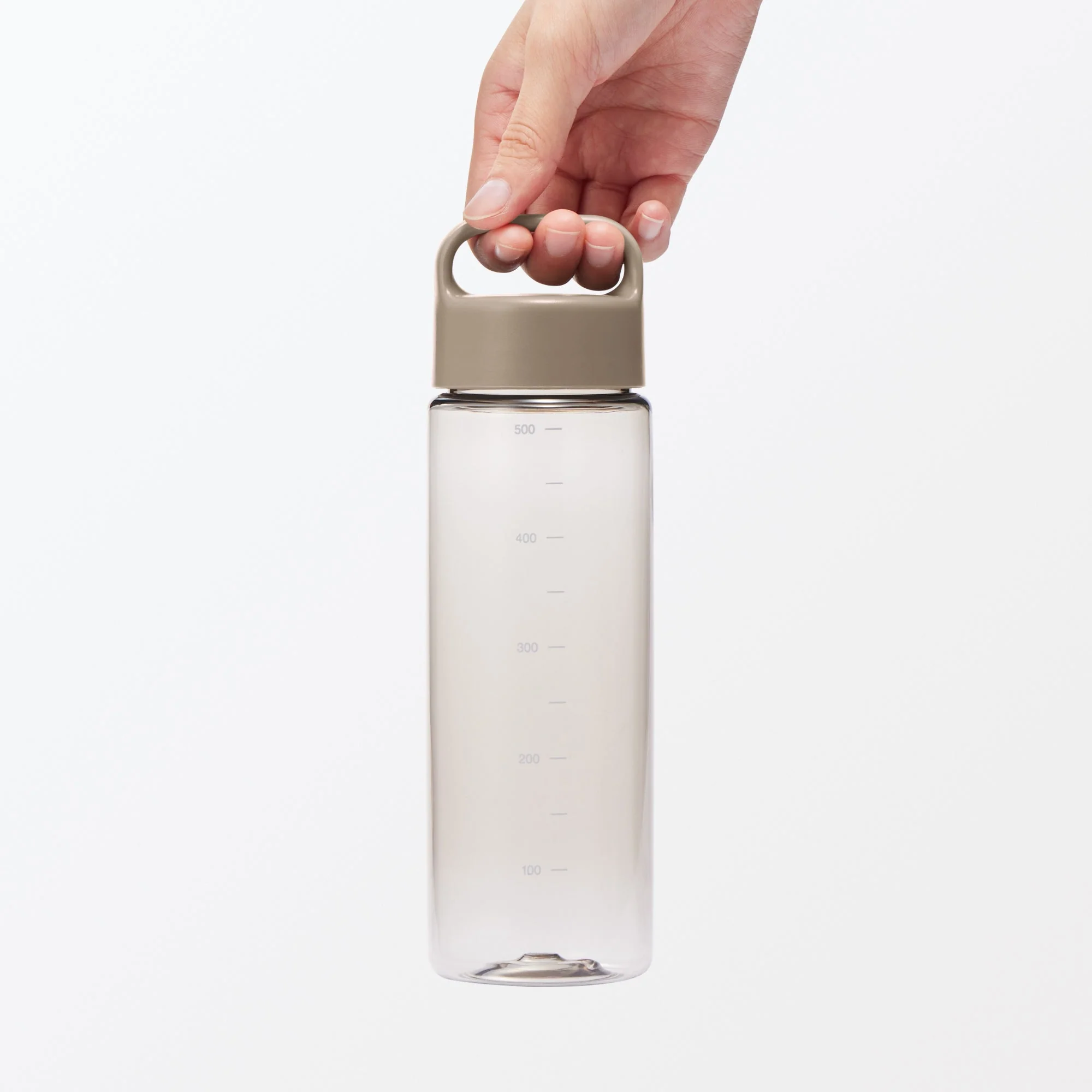 Easy-to-Carry Water Bottle With Scale - Sand Beige (16.9 fl oz) - Image 6