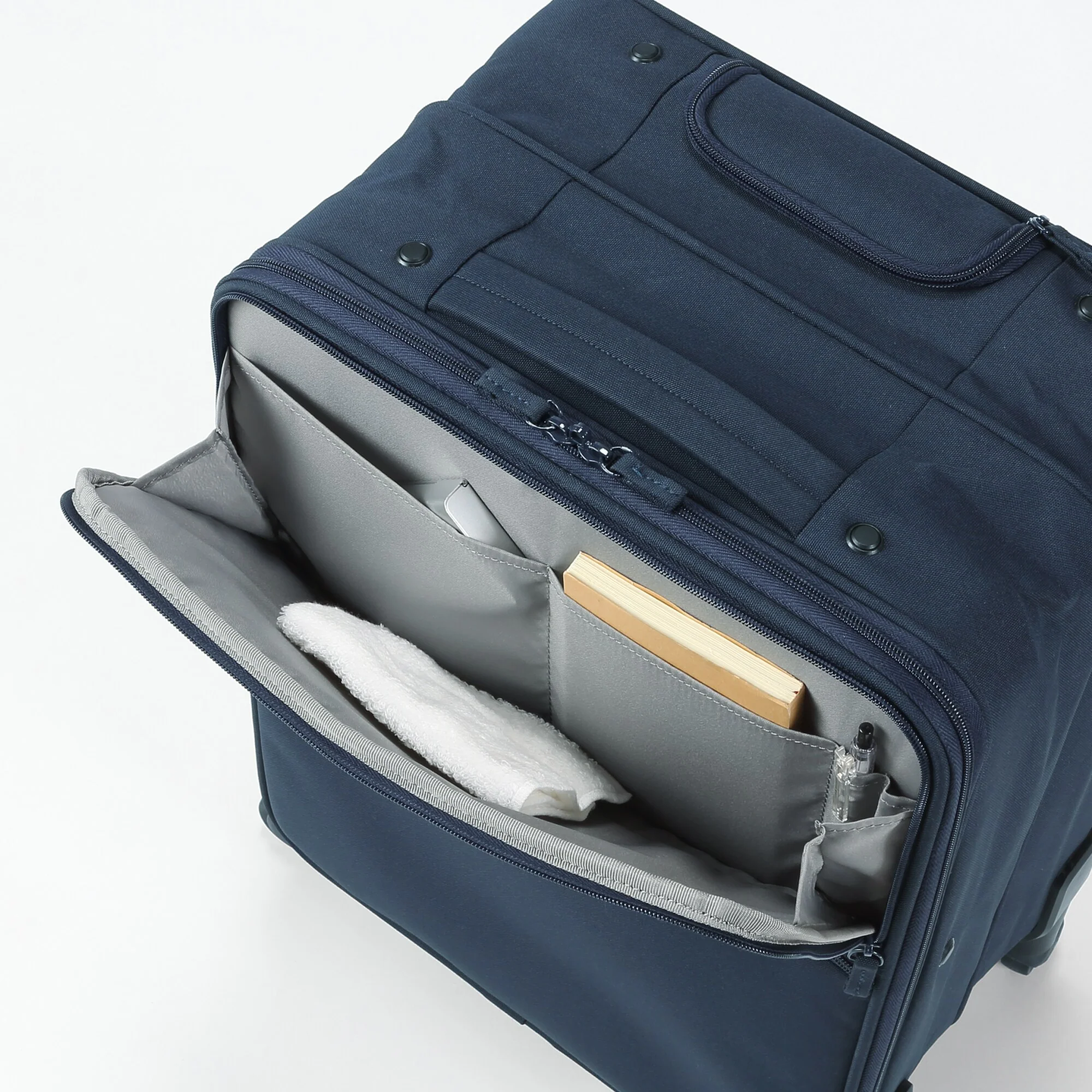 Easy To Store Soft Carry On Suitcase Small - Image 44