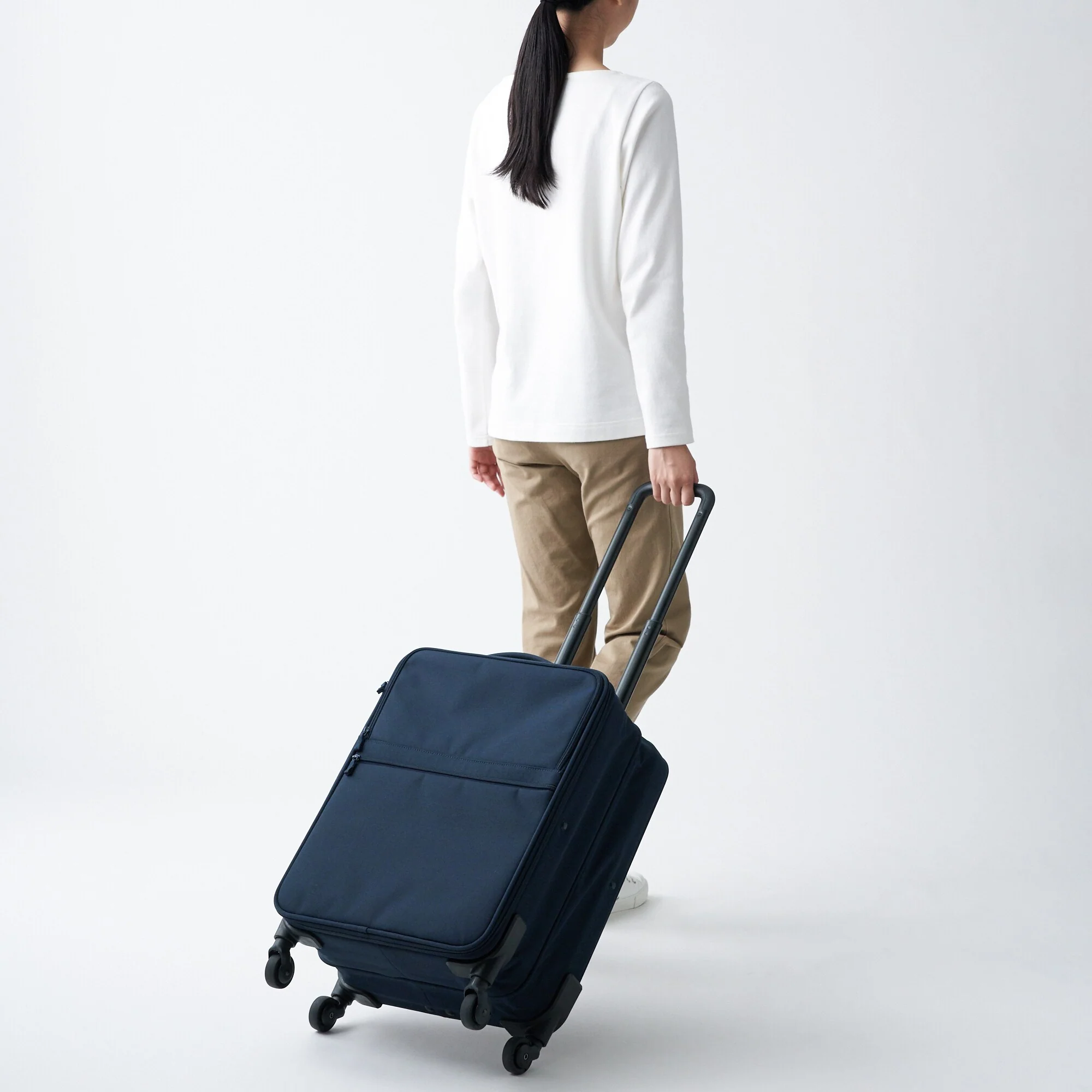 Easy To Store Soft Carry On Suitcase Small - Image 48