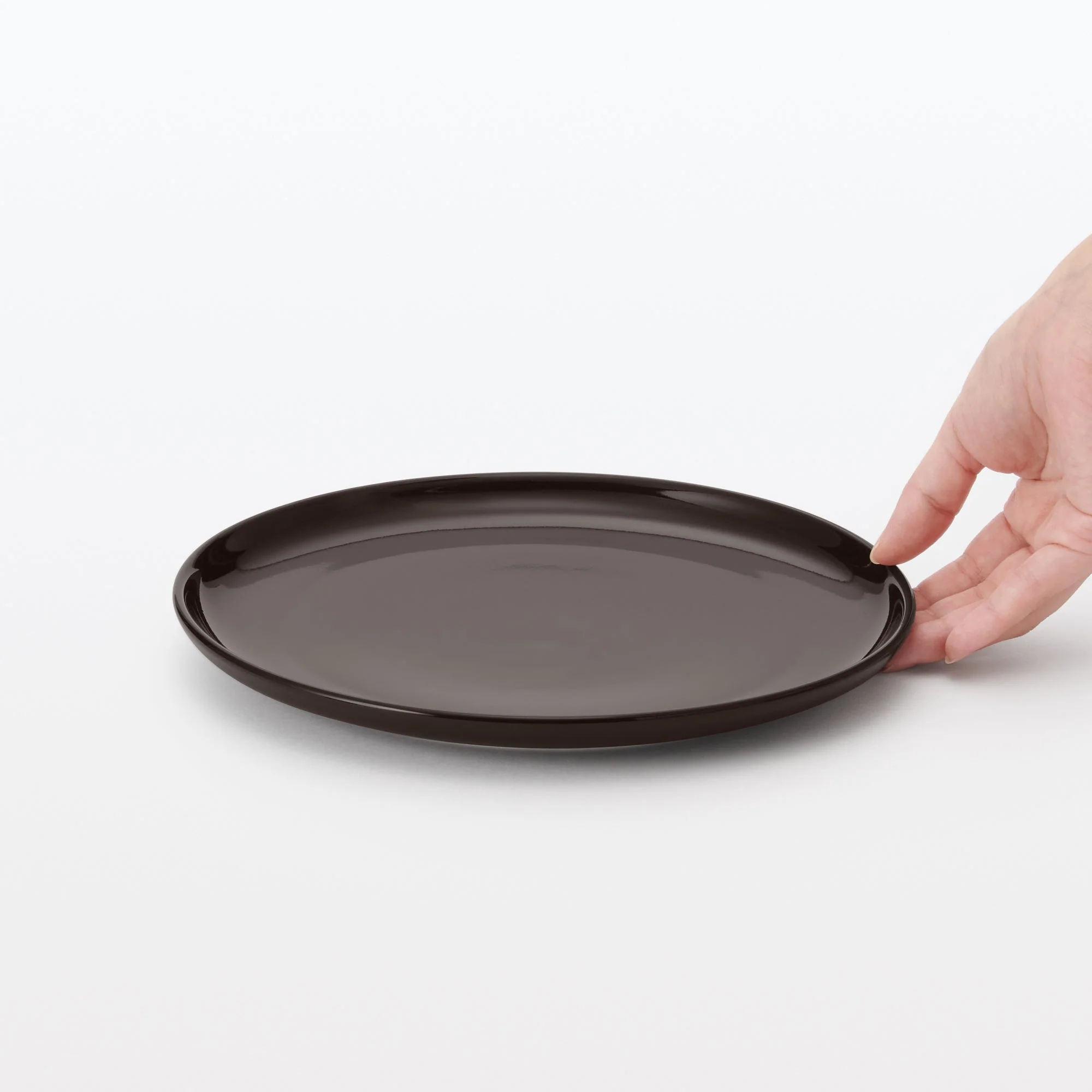 Everyday Tableware Lunch Plate - Dark Brown - Image 6