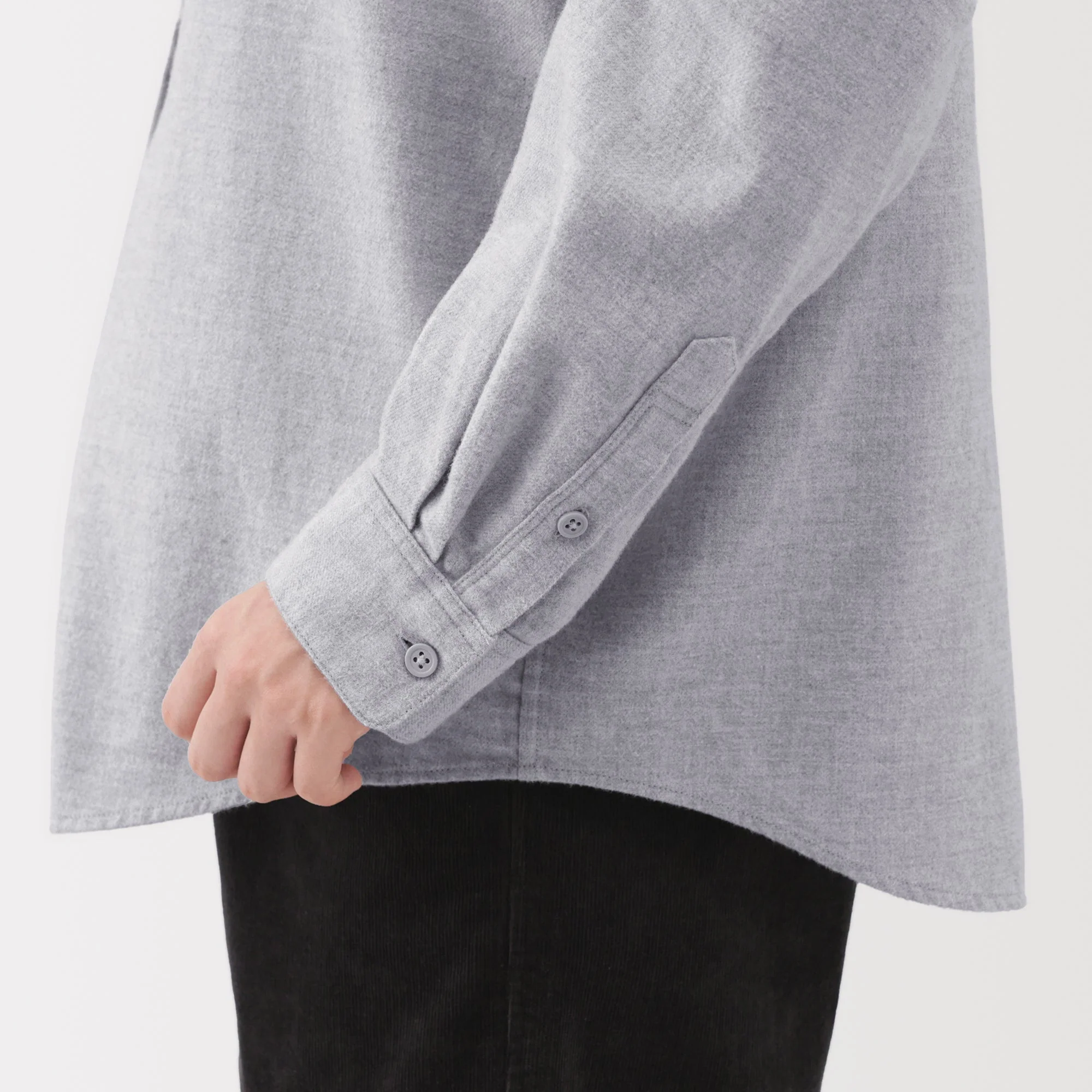 Flannel Stand Collar Blouse - Image 24