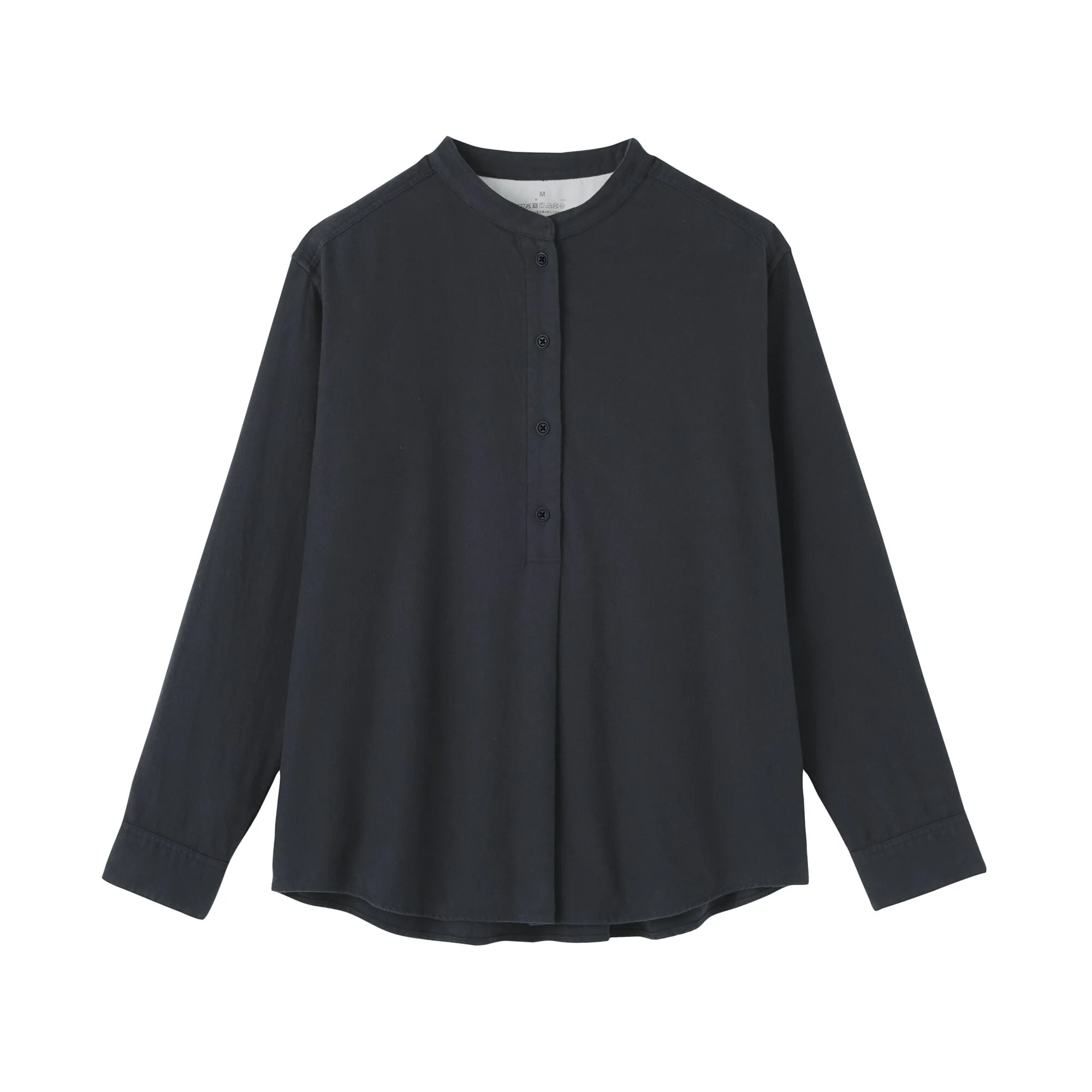 Flannel Stand Collar Blouse - Image 42