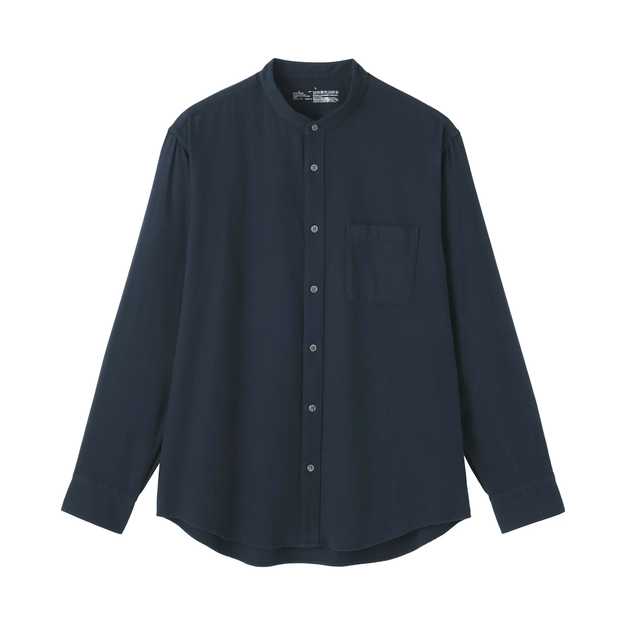 Flannel Stand Collar Shirt - Image 20