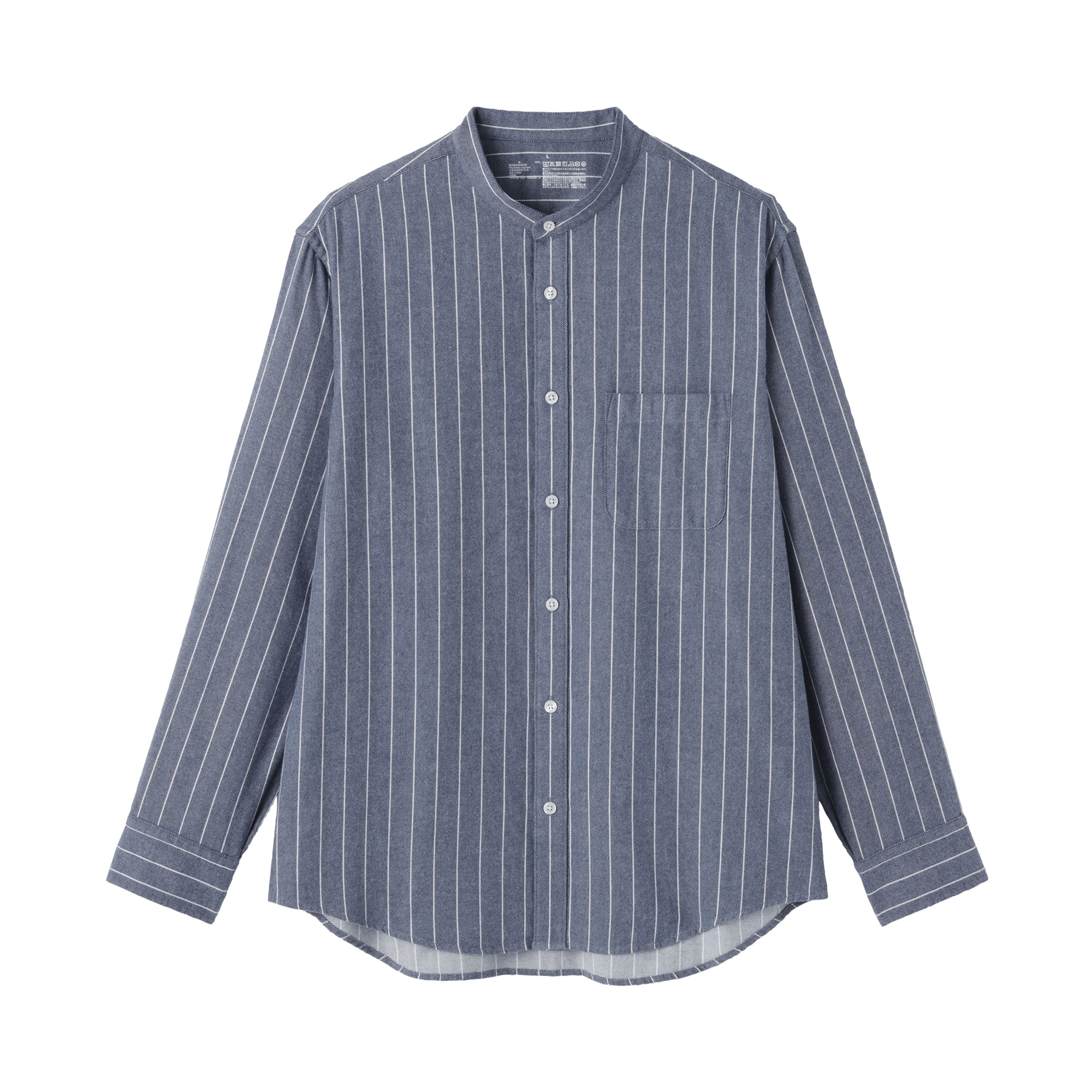 Flannel Stand Collar Shirt - Image 47